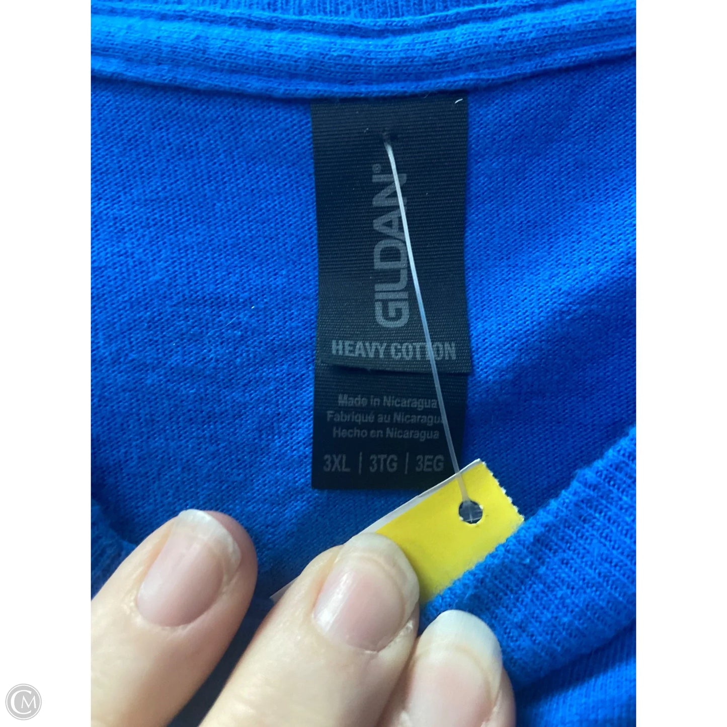 Top Short Sleeve By Gildan In Blue, Size: 3x