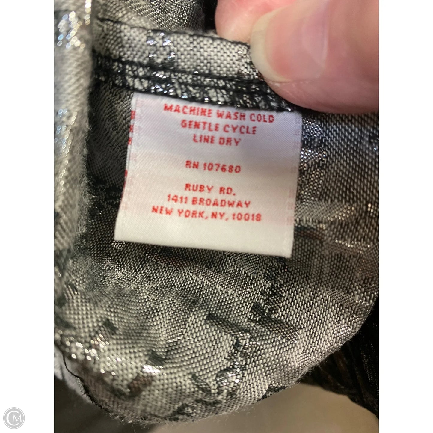 Coat Other By Ruby Rd In Grey & Silver, Size: 1x