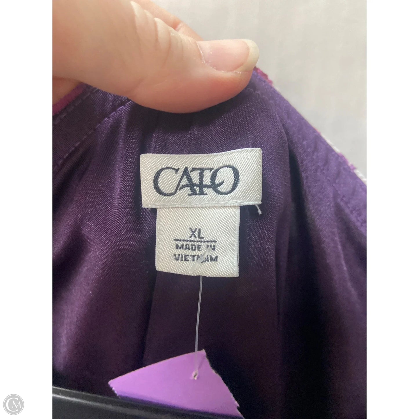 Skirt Midi By Cato In Purple, Size: Xl
