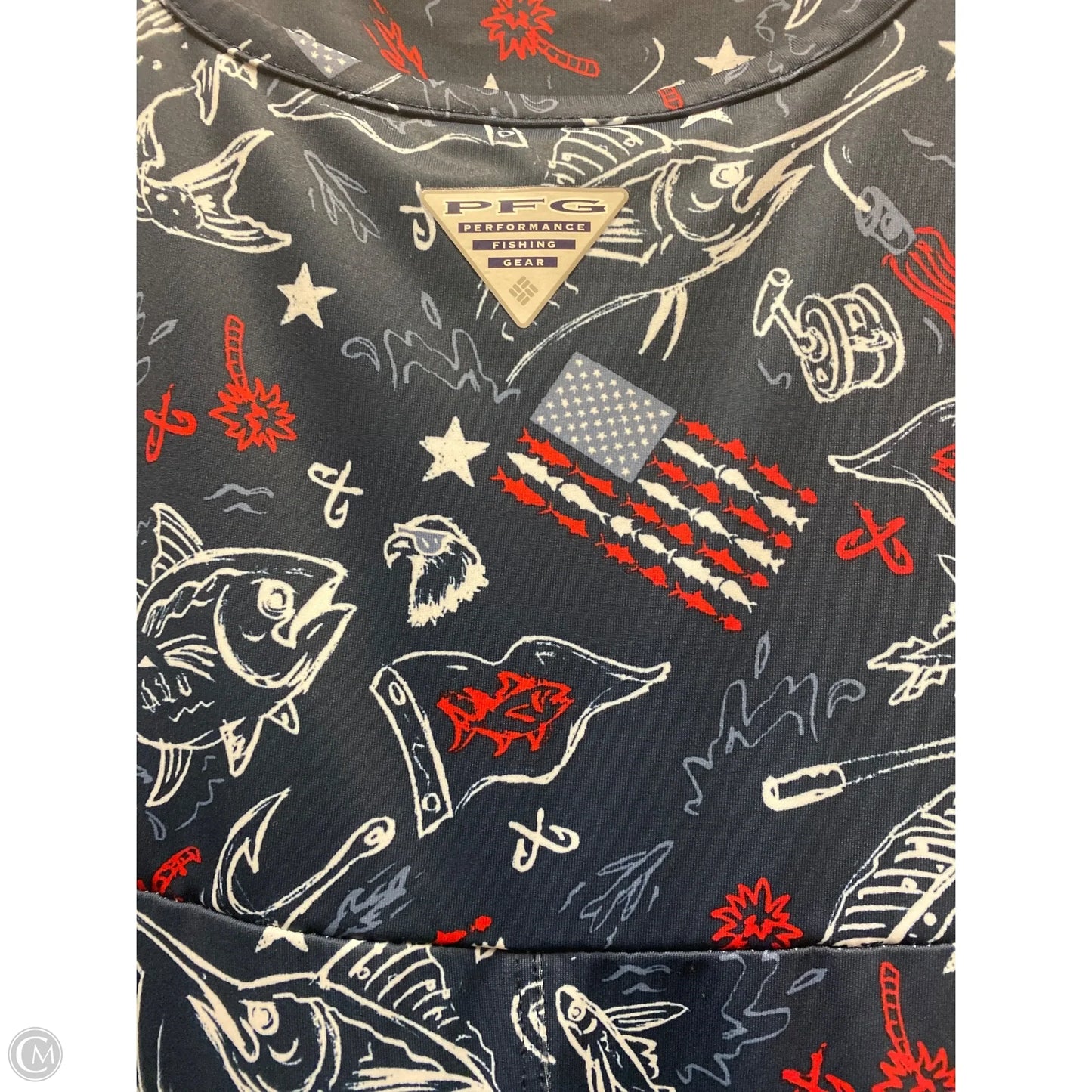 Swimwear Cover-up By Columbia In Blue & Red & White, Size: Sp