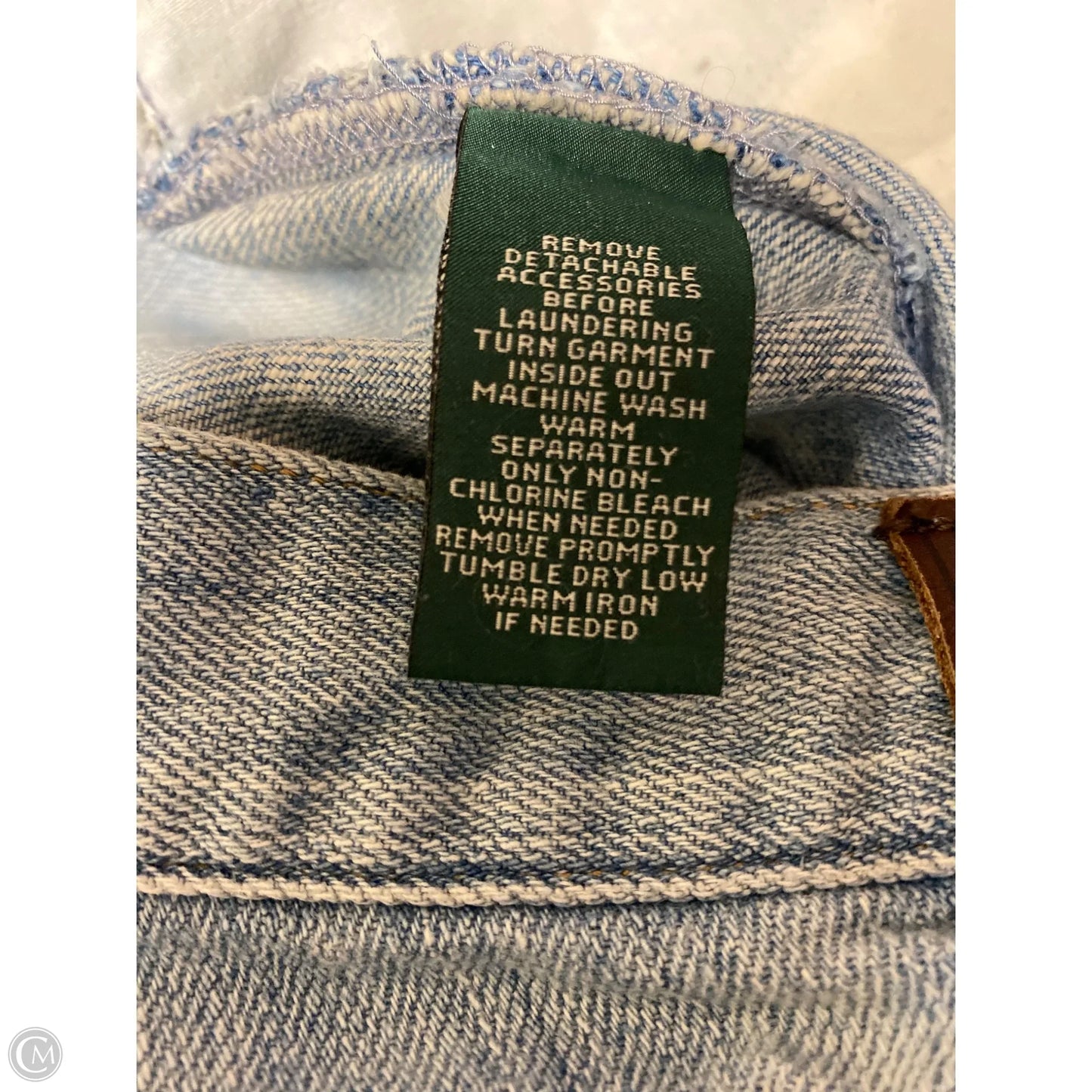 Jeans Straight By Ralph Lauren In Blue Denim, Size: 2