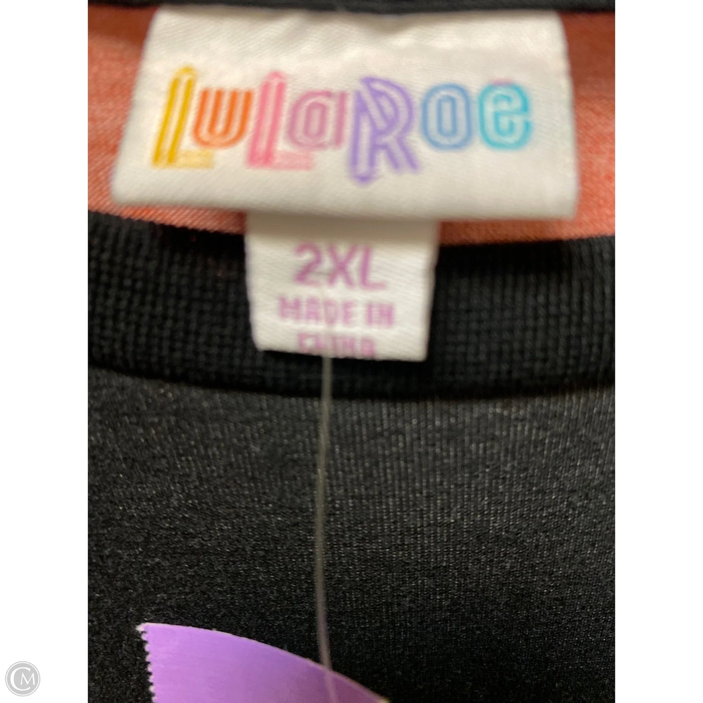 Top Long Sleeve By Lularoe In Black & White, Size: 2x