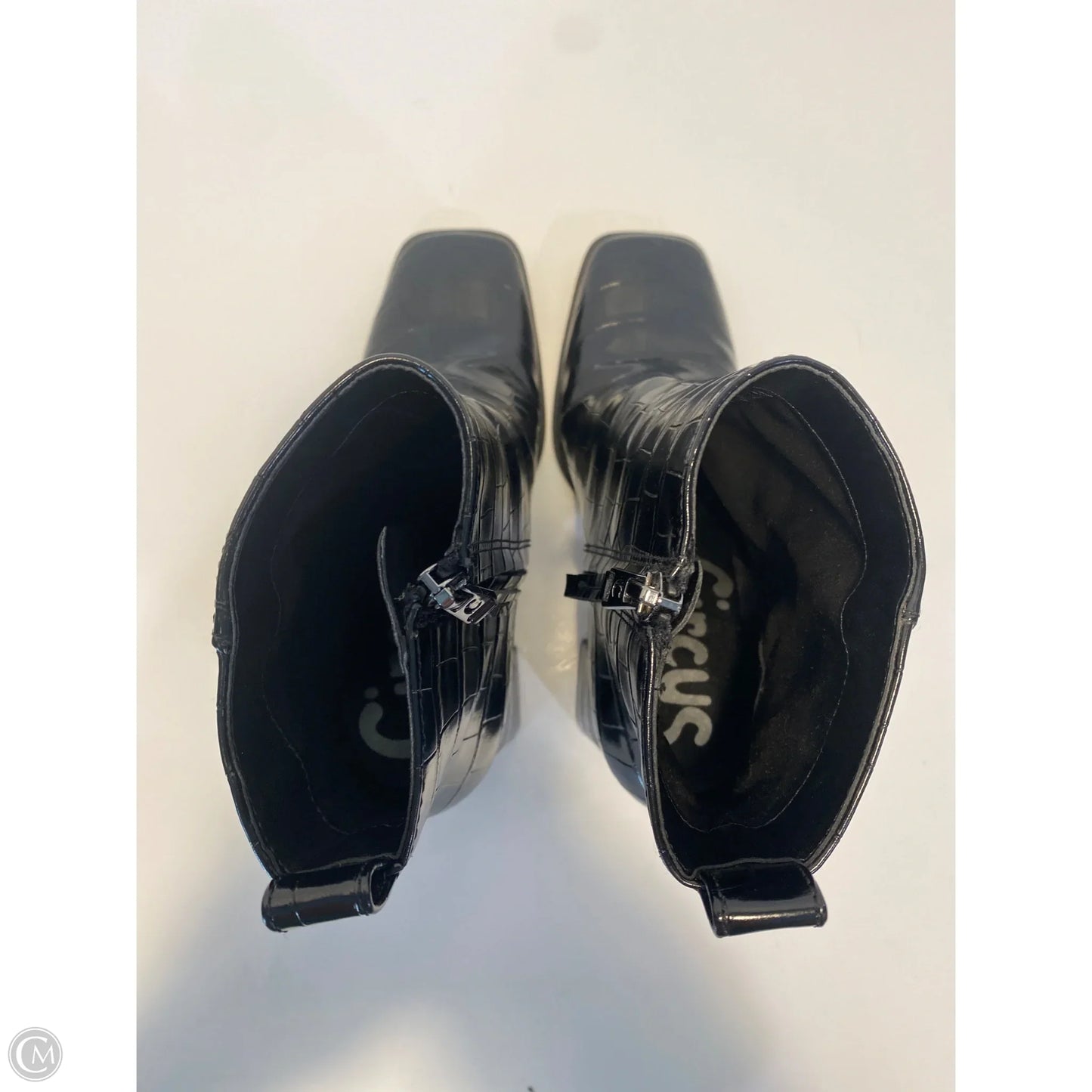 Boots Ankle Heels By Sam Edelman In Black, Size: 6.5