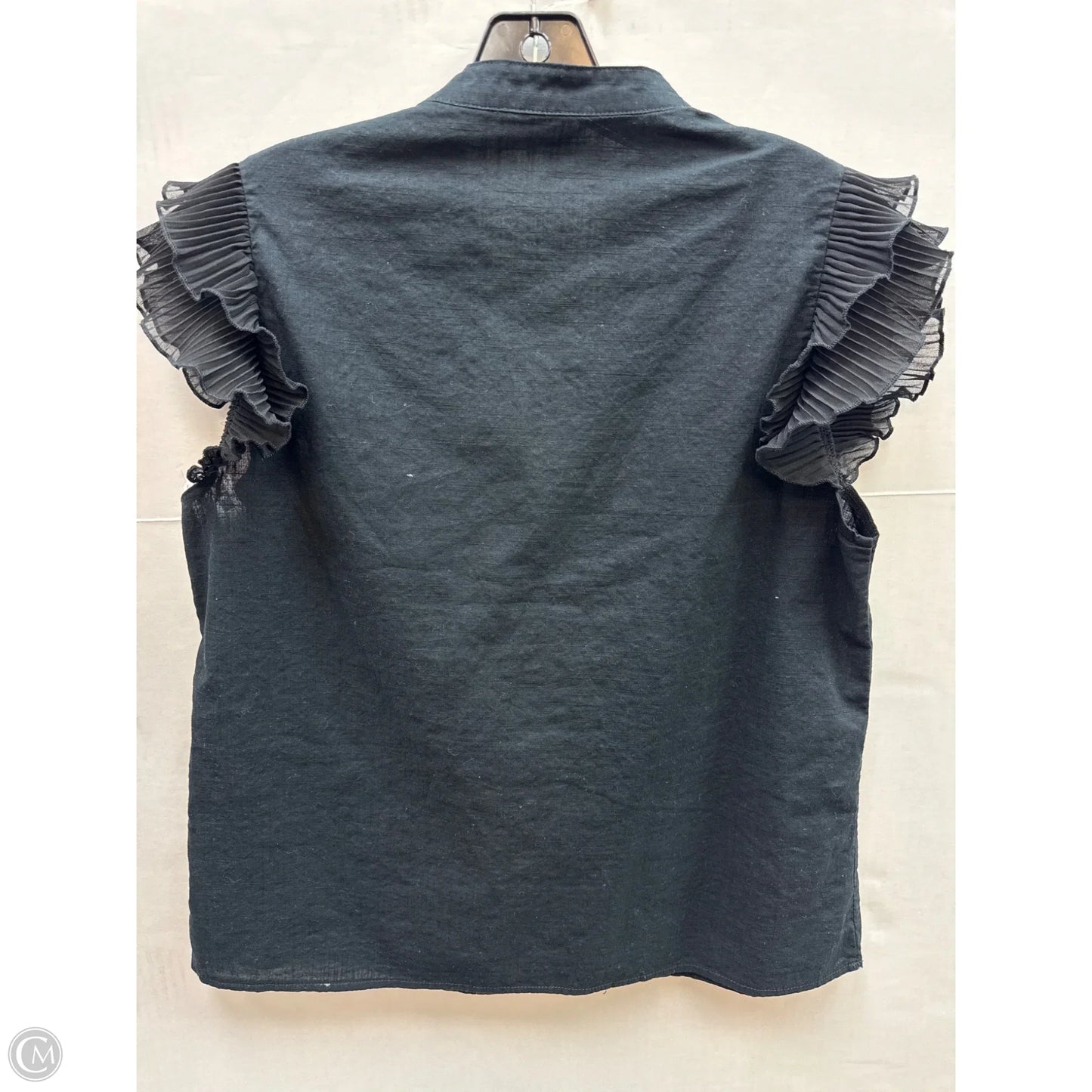 Top Short Sleeve By Shein In Black, Size: Xl