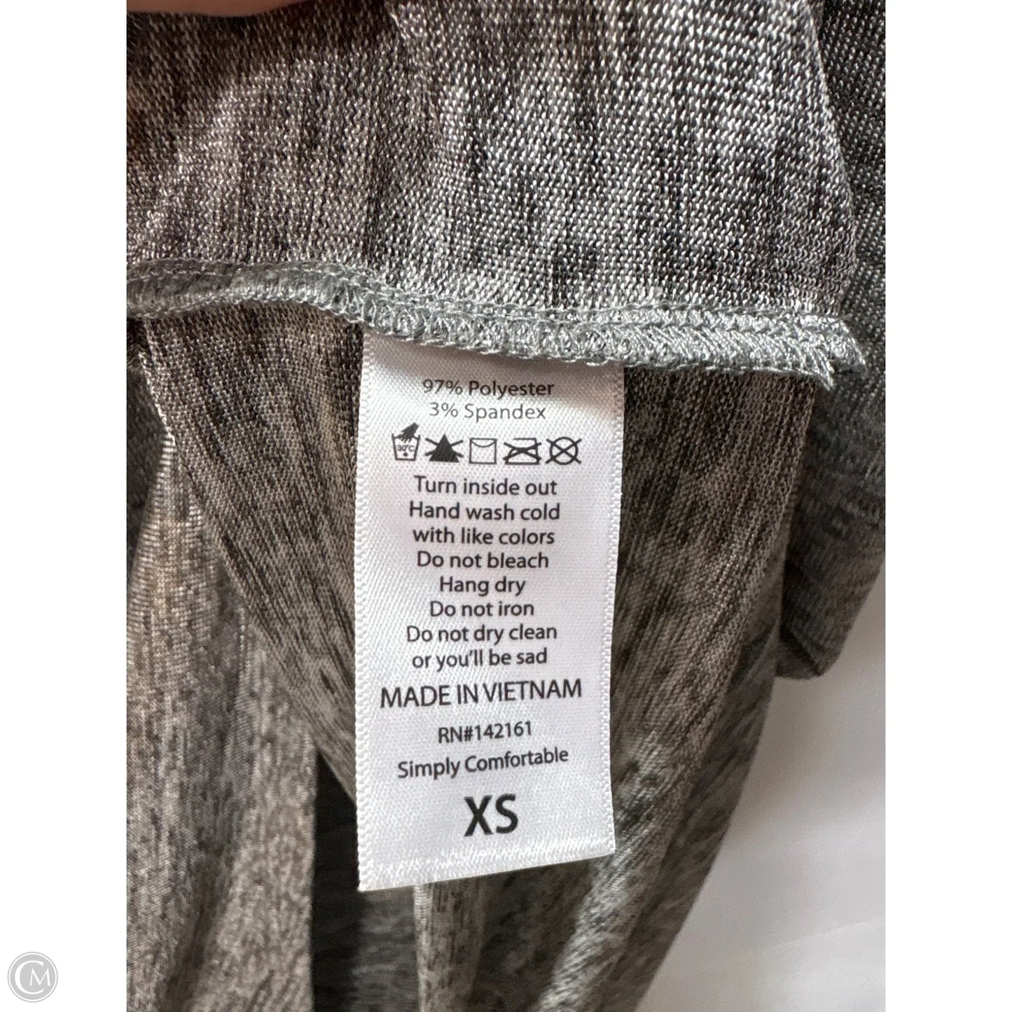 Top Short Sleeve By Lularoe In Silver, Size: Xs