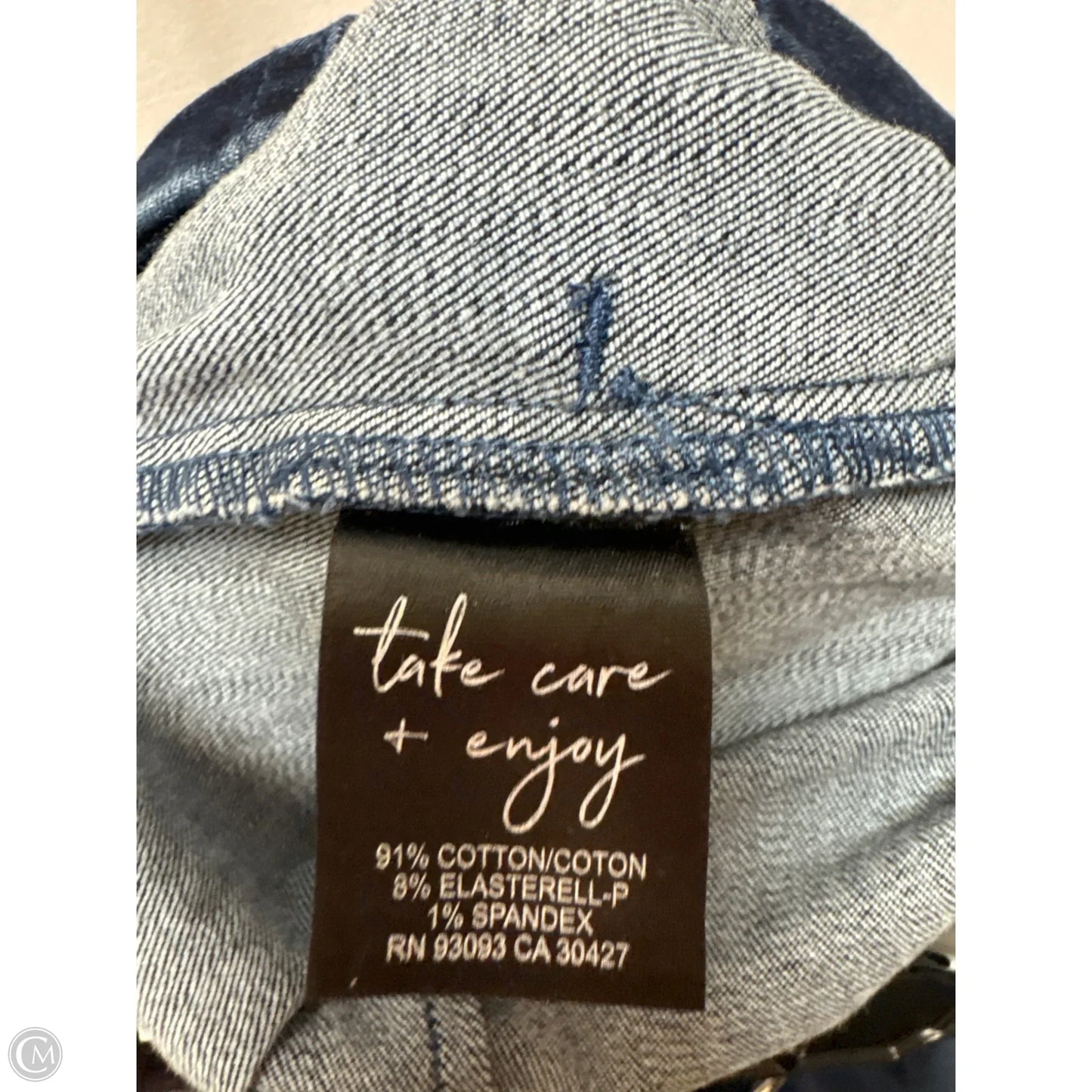 Jeans Cropped By Nic + Zoe In Blue Denim, Size: 2