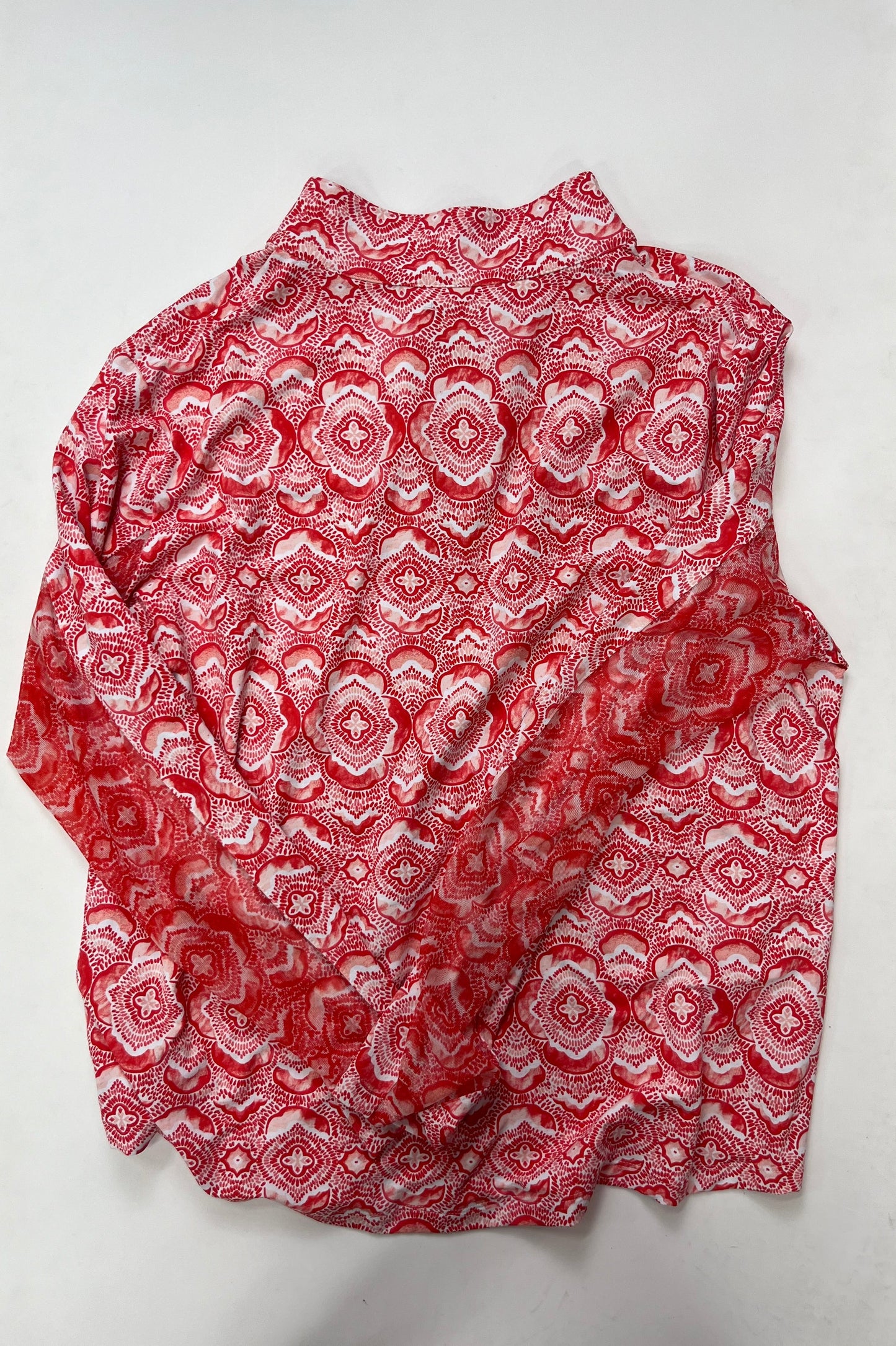 Athletic Top Long Sleeve Collar By IBKUL Size: 2x