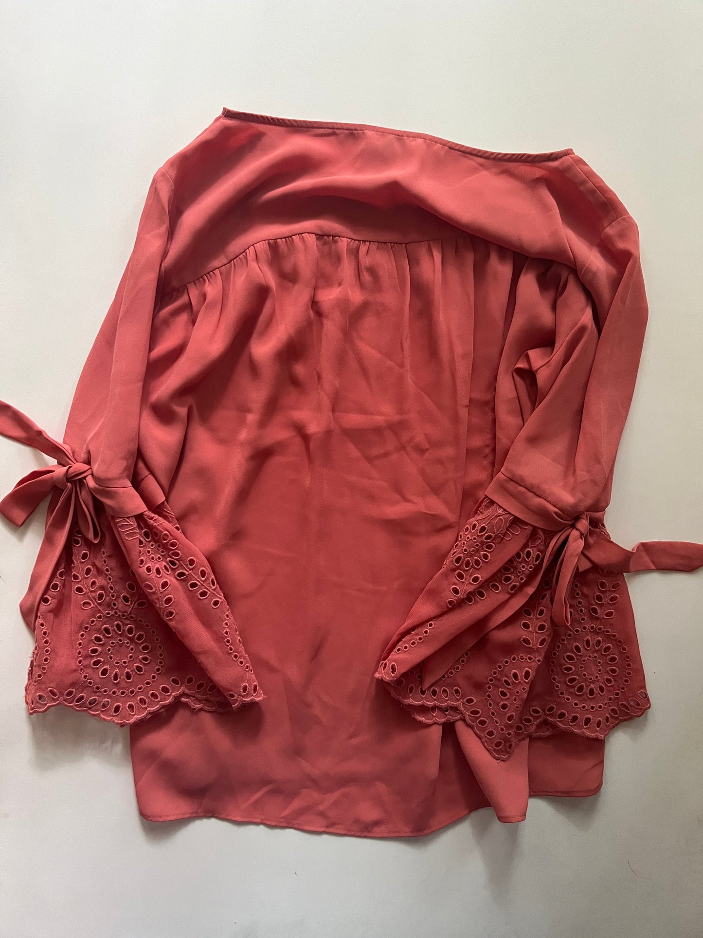 Rust Blouse Long Sleeve Loft, Size M