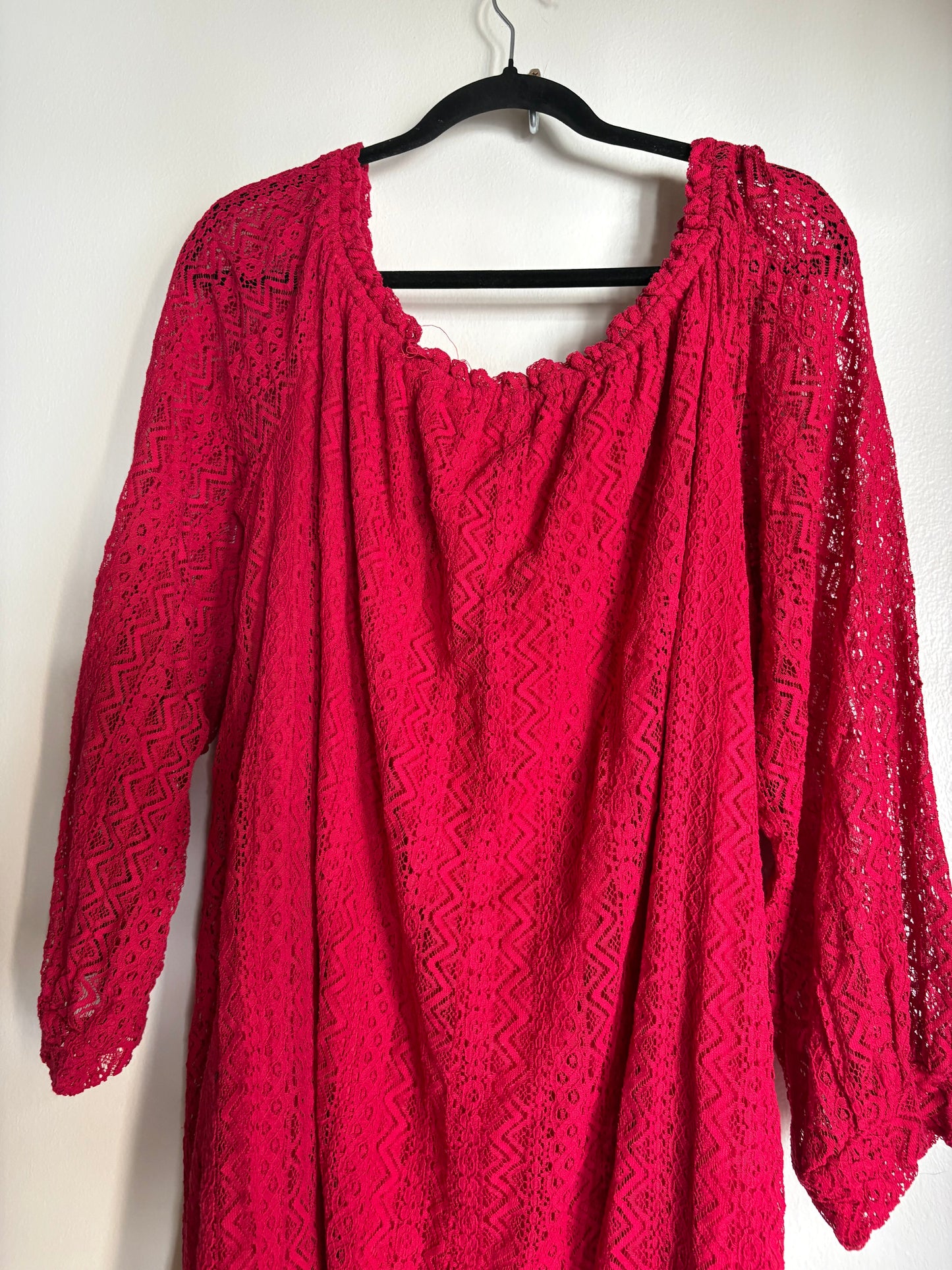 Dress Casual Midi By SUGARFox In Red, Size: 3x