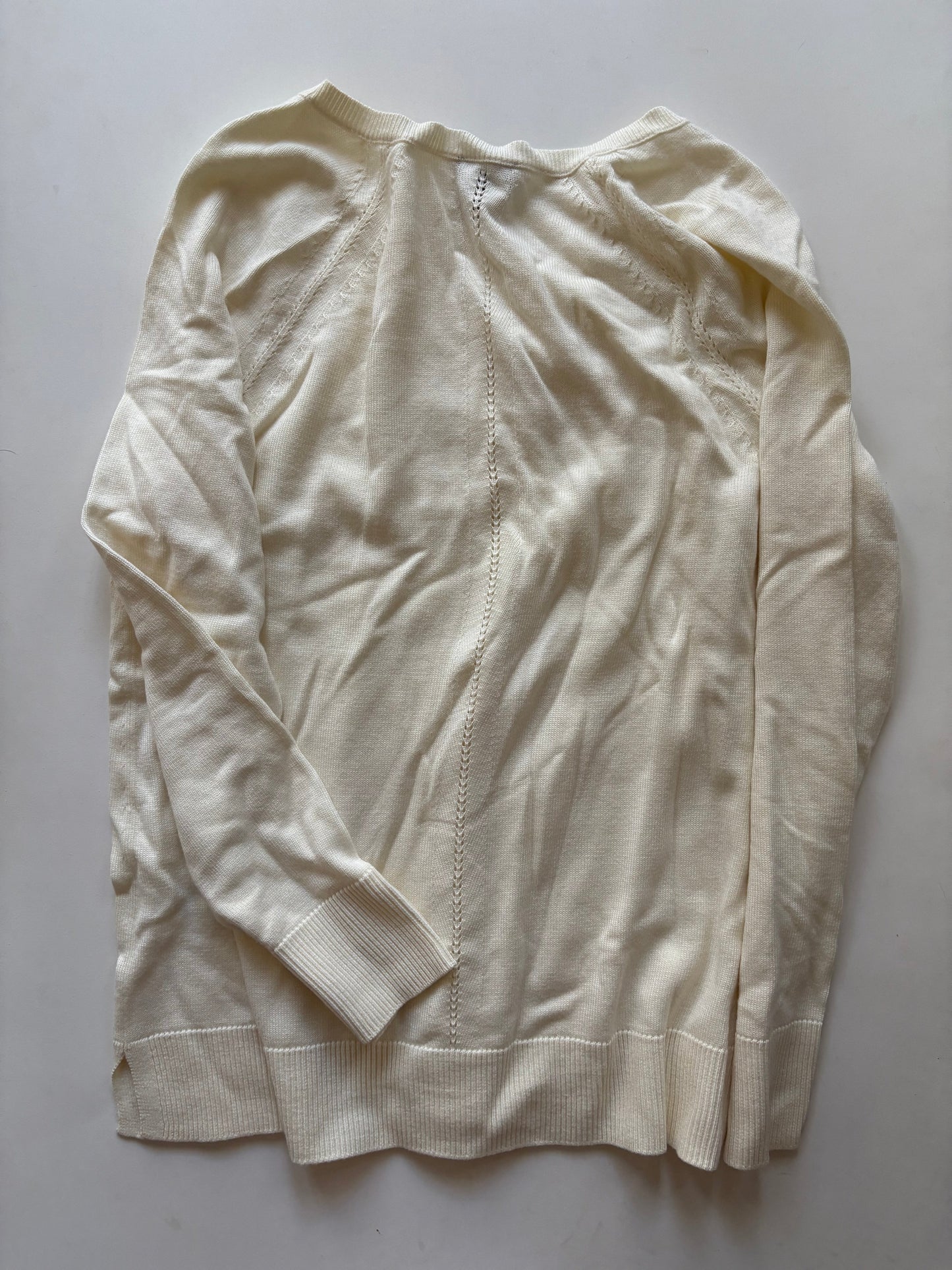 Sweater By Talbots In Cream, Size: Lp