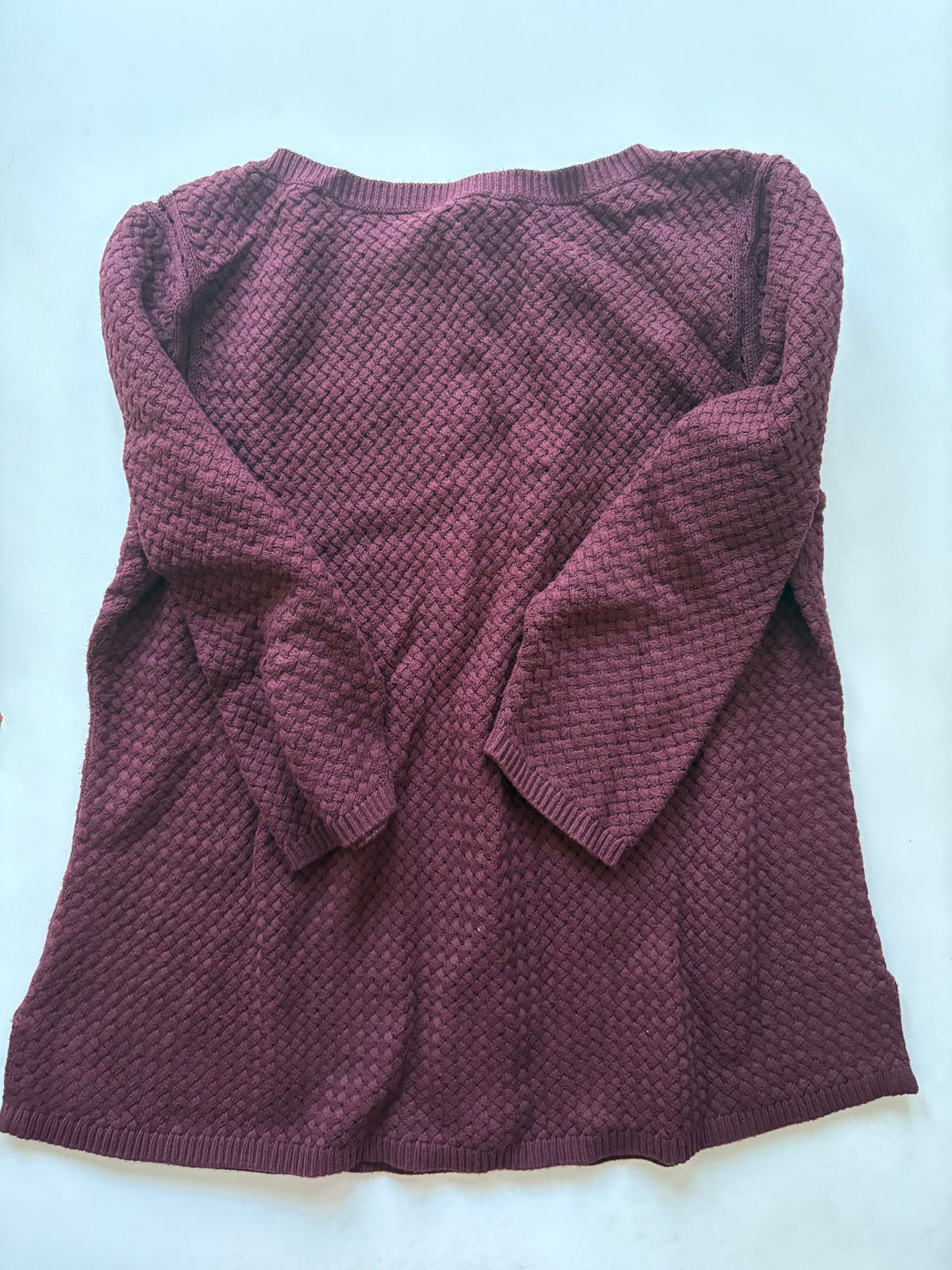Sweater By Talbots In Maroon, Size: Lp