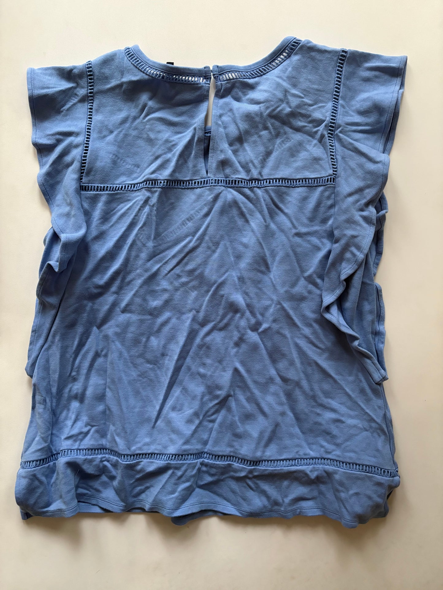 Top Sleeveless By Kaari Blue In Blue, Size: Xl