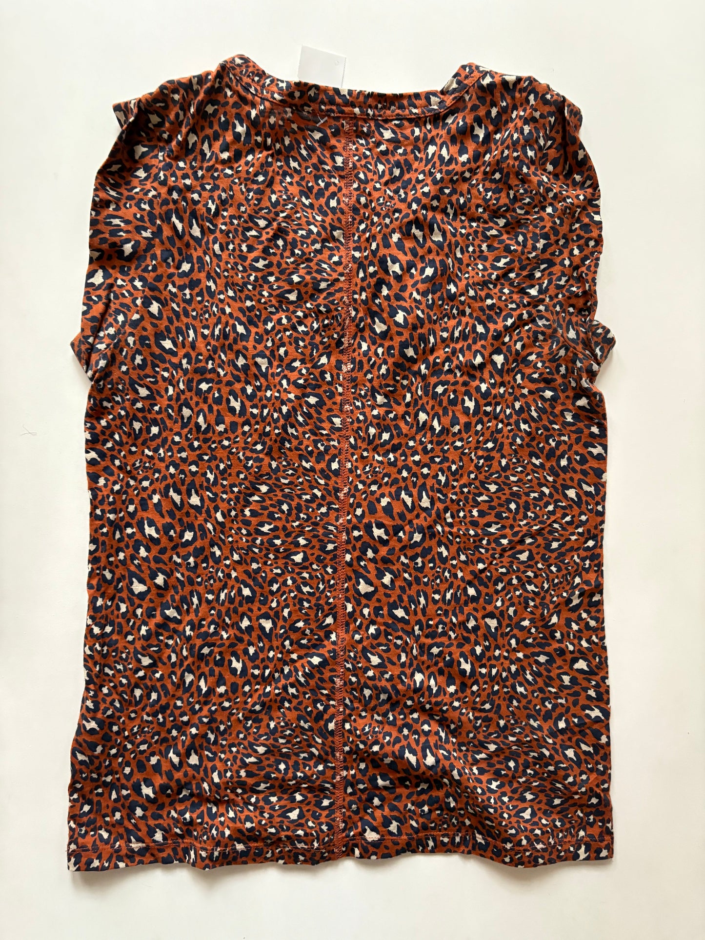 Top Short Sleeve By Banana Republic In Animal Print, Size: Xs
