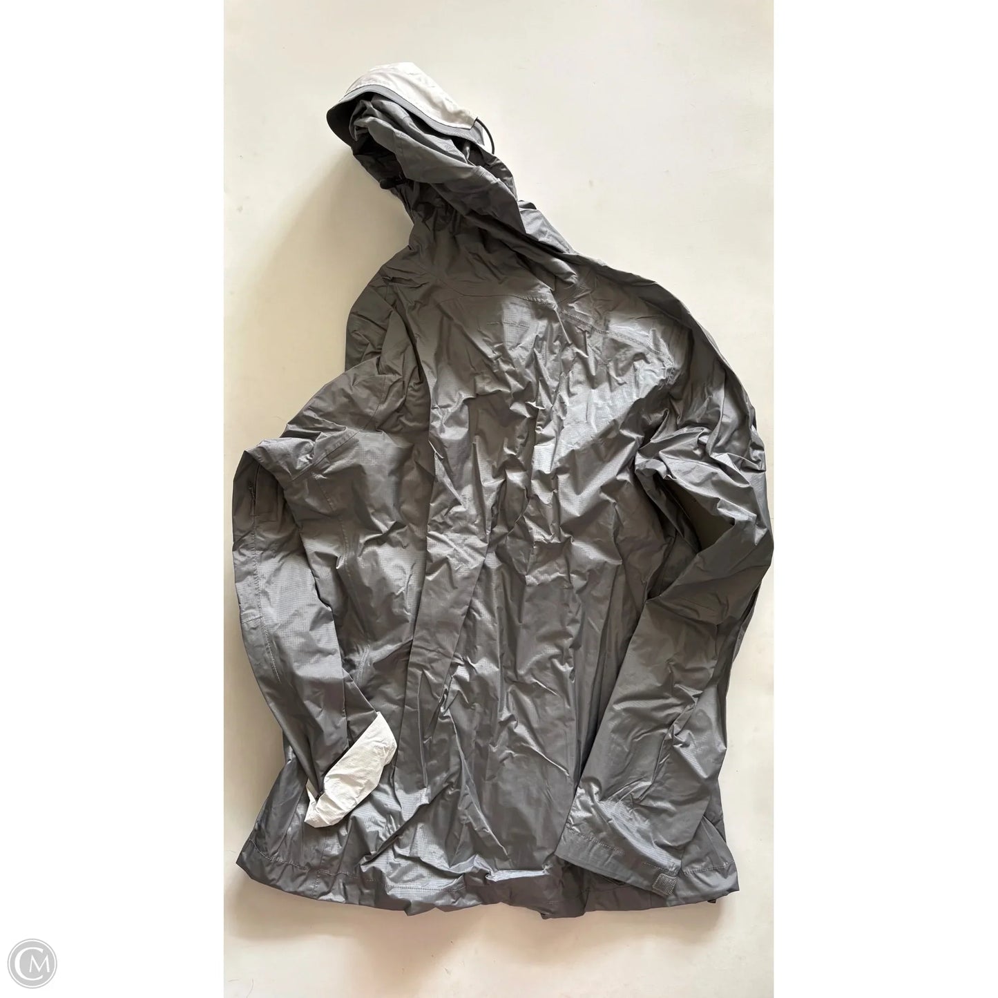 Jacket Windbreaker By Patagonia In Grey, Size: L