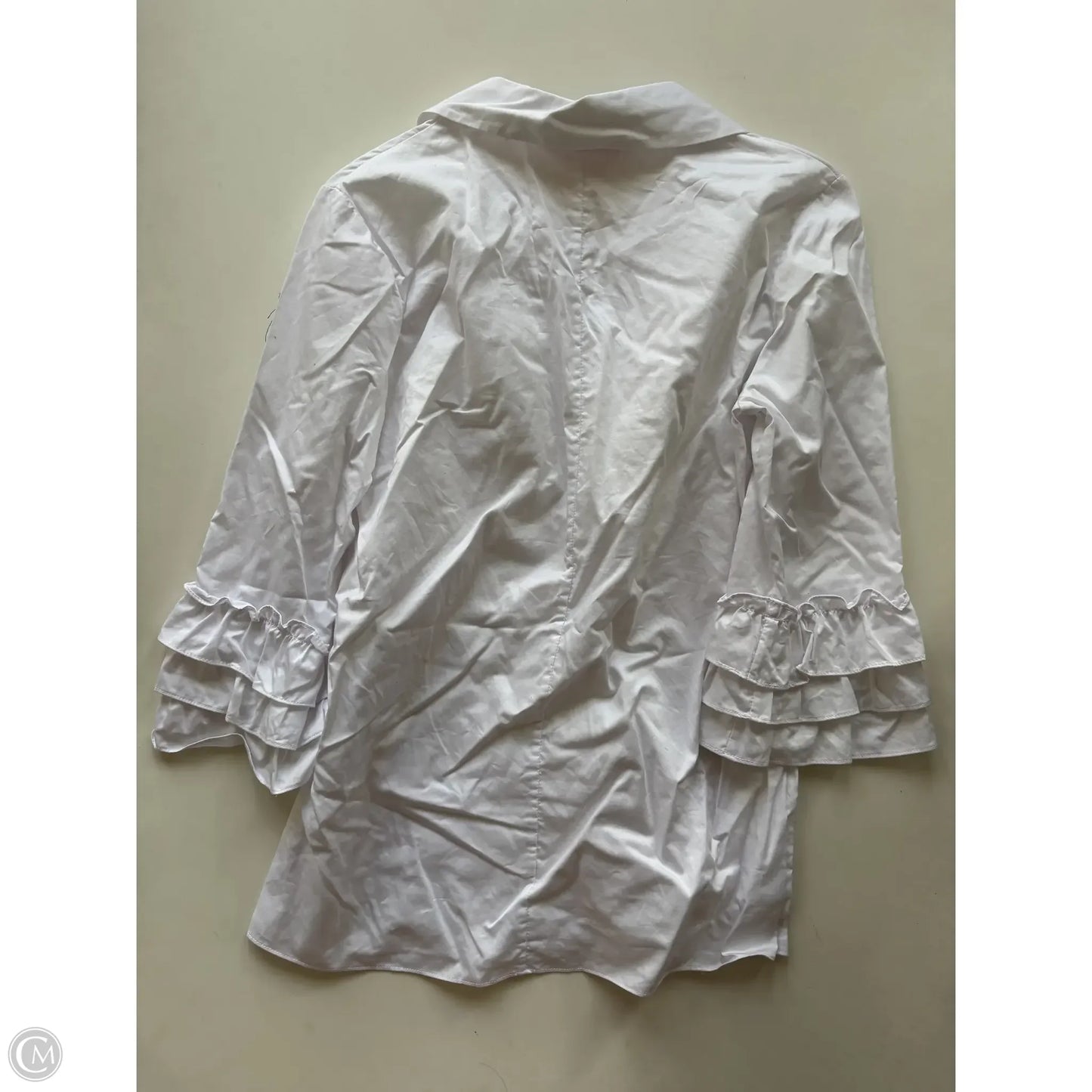 Top Long Sleeve Designer By Lilly Pulitzer In White, Size: Xs