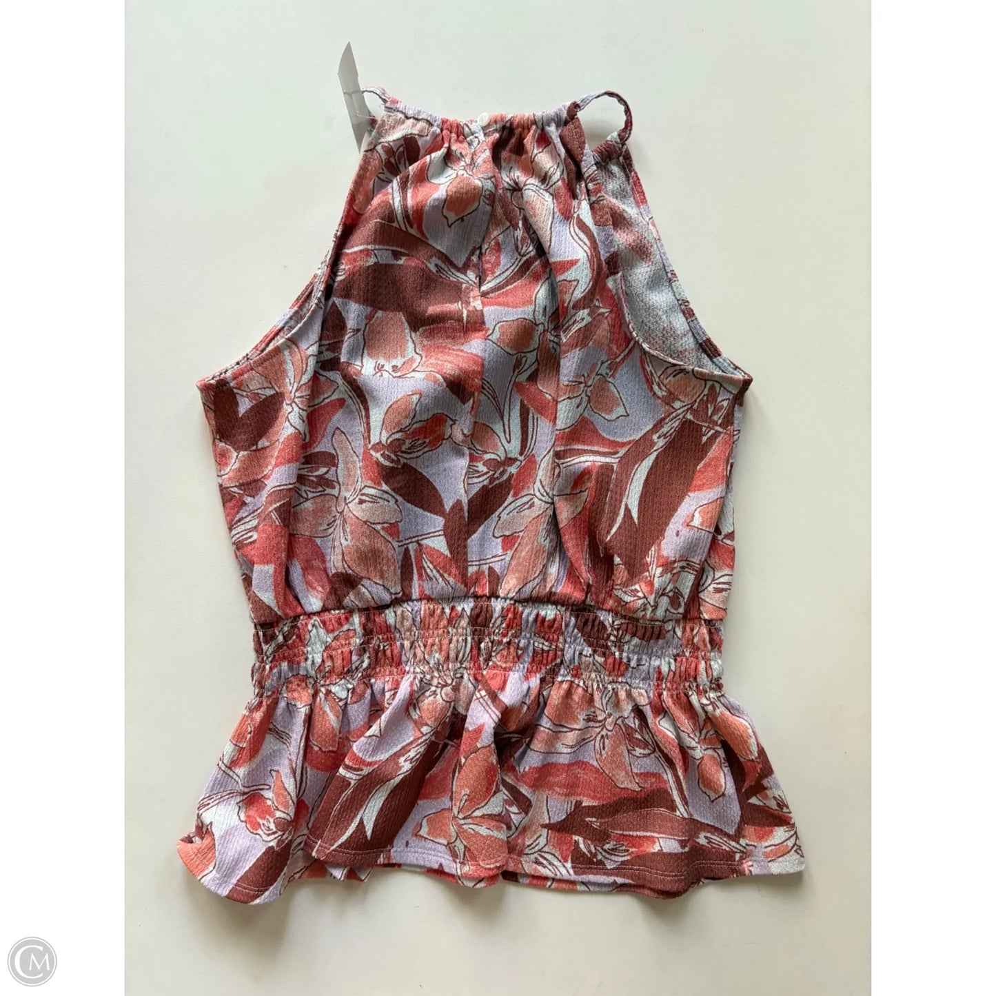 Top Sleeveless By Nine West In Floral Print, Size: S