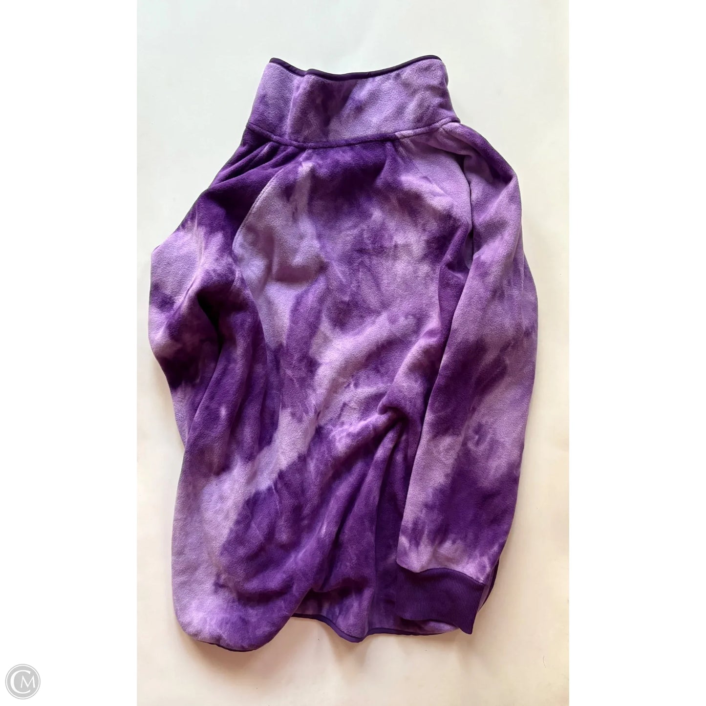 Jacket Fleece By Green Tea In Purple, Size: 2x