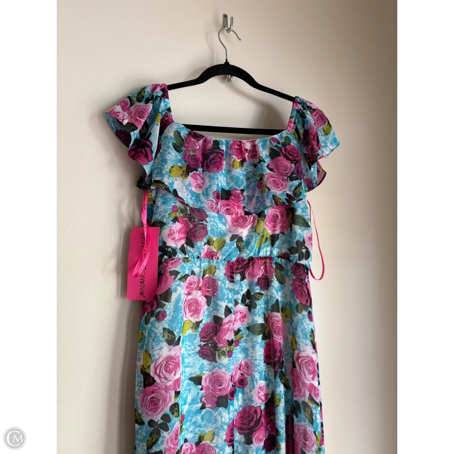 Dress Party Long By Betsey Johnson In Floral Print, Size: S