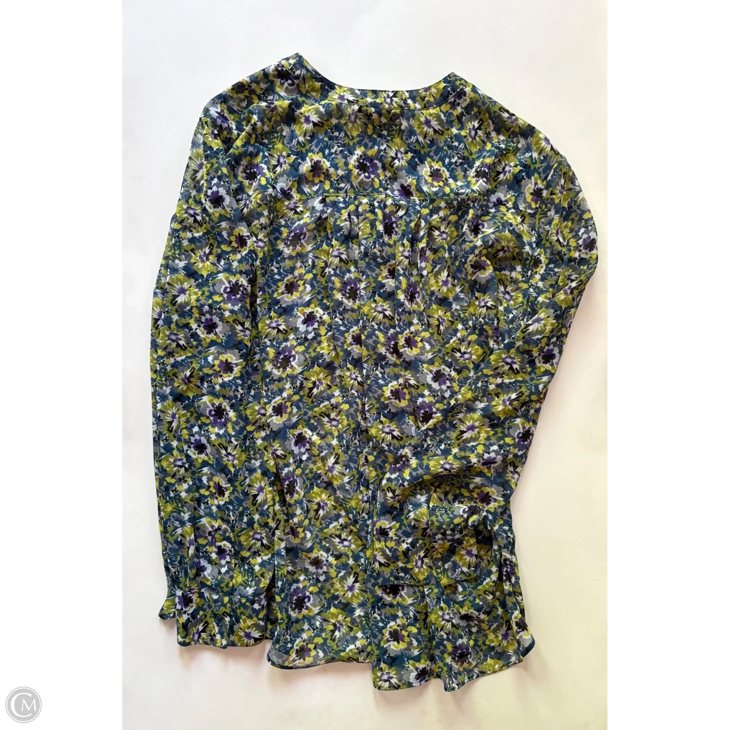 Blouse Long Sleeve By Lane Bryant In Floral Print, Size: 3x