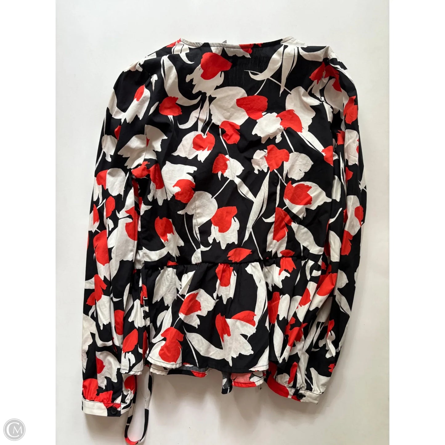 Top Long Sleeve By Who What Wear In Floral Print, Size: Xs