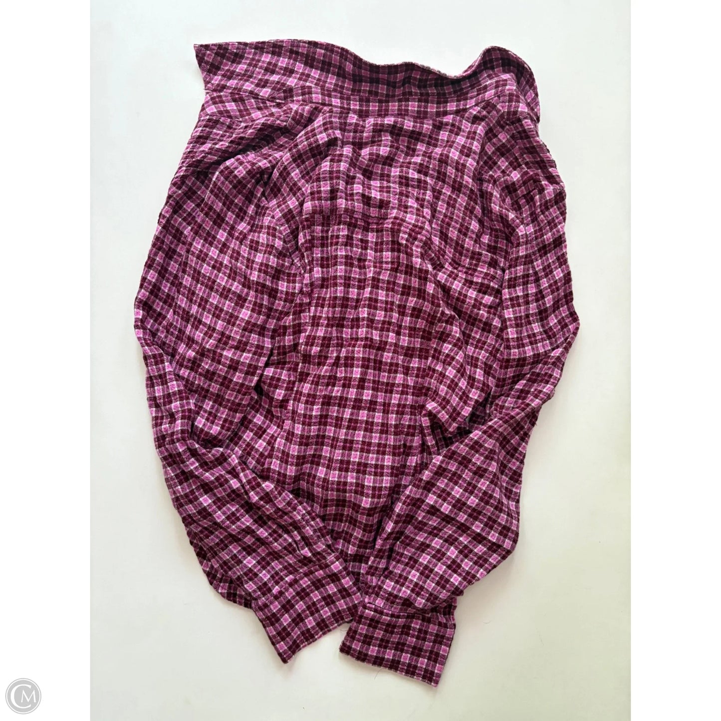 Top Long Sleeve By Pilcro In Plaid Pattern, Size: M