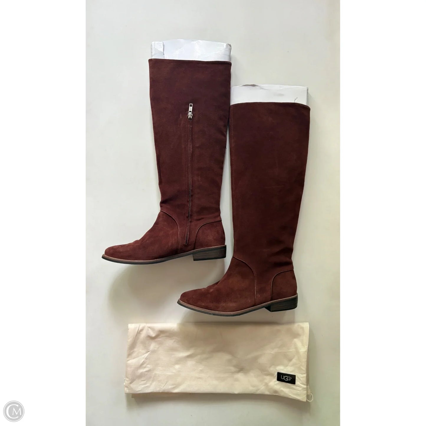 Boots Designer By Ugg In Brown, Size: 8.5