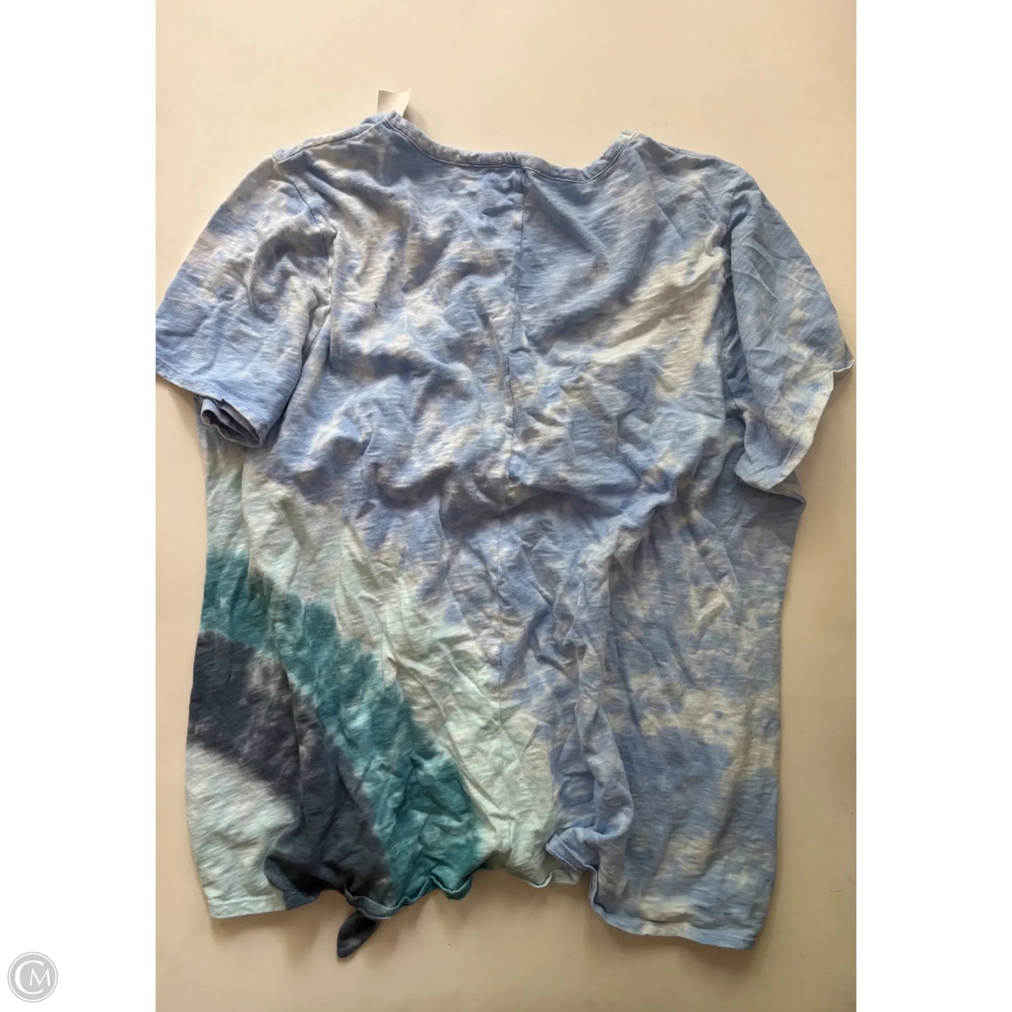 Top Short Sleeve By Lane Bryant In Blue, Size: 1x