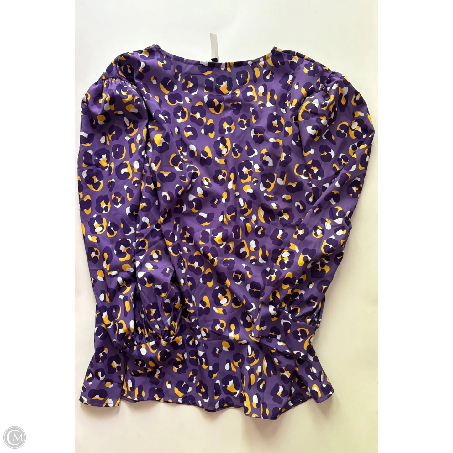 Blouse Long Sleeve By Michelle Mcdowell In Purple, Size: 2x