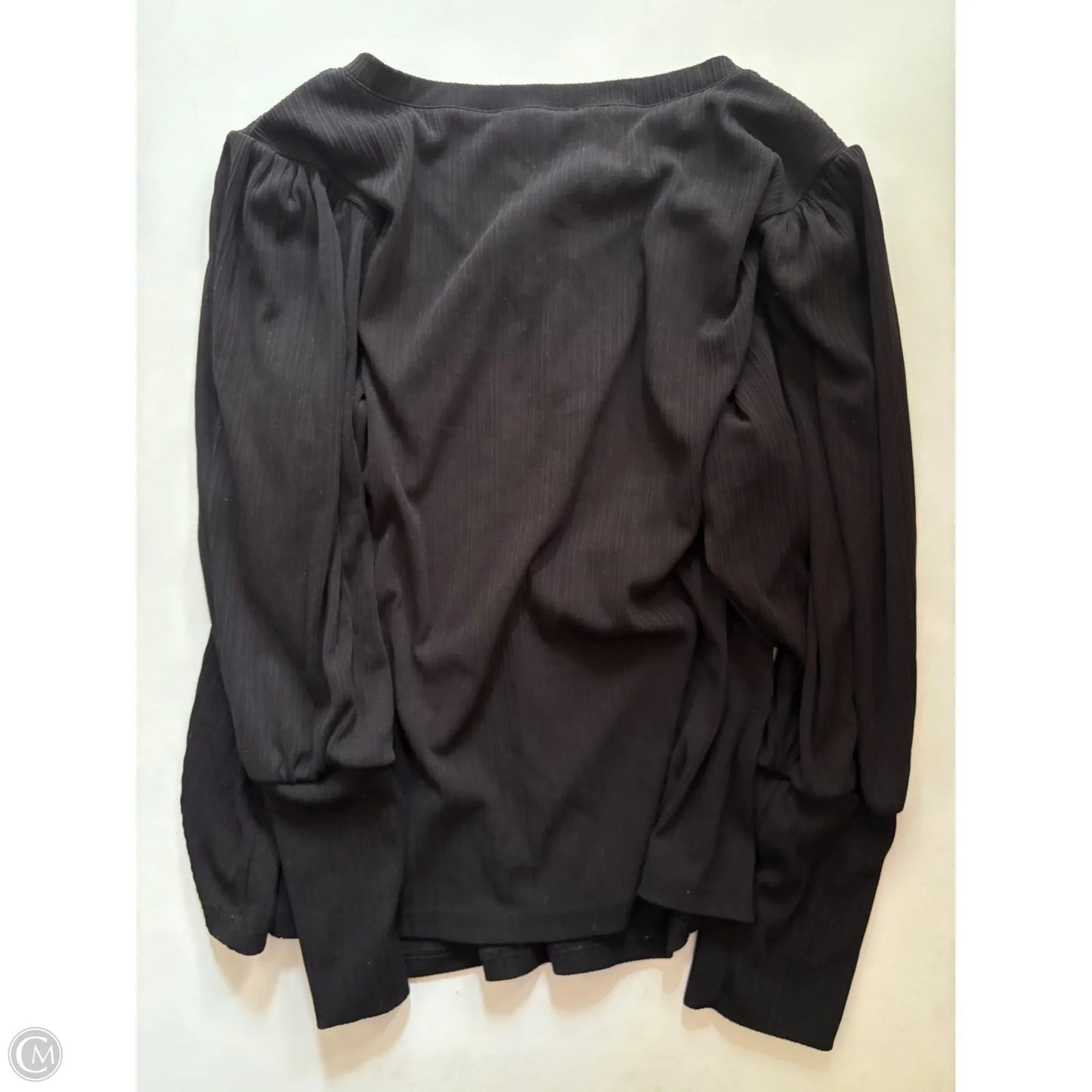 Top Long Sleeve By Zac And Rachel In Black, Size: 2x