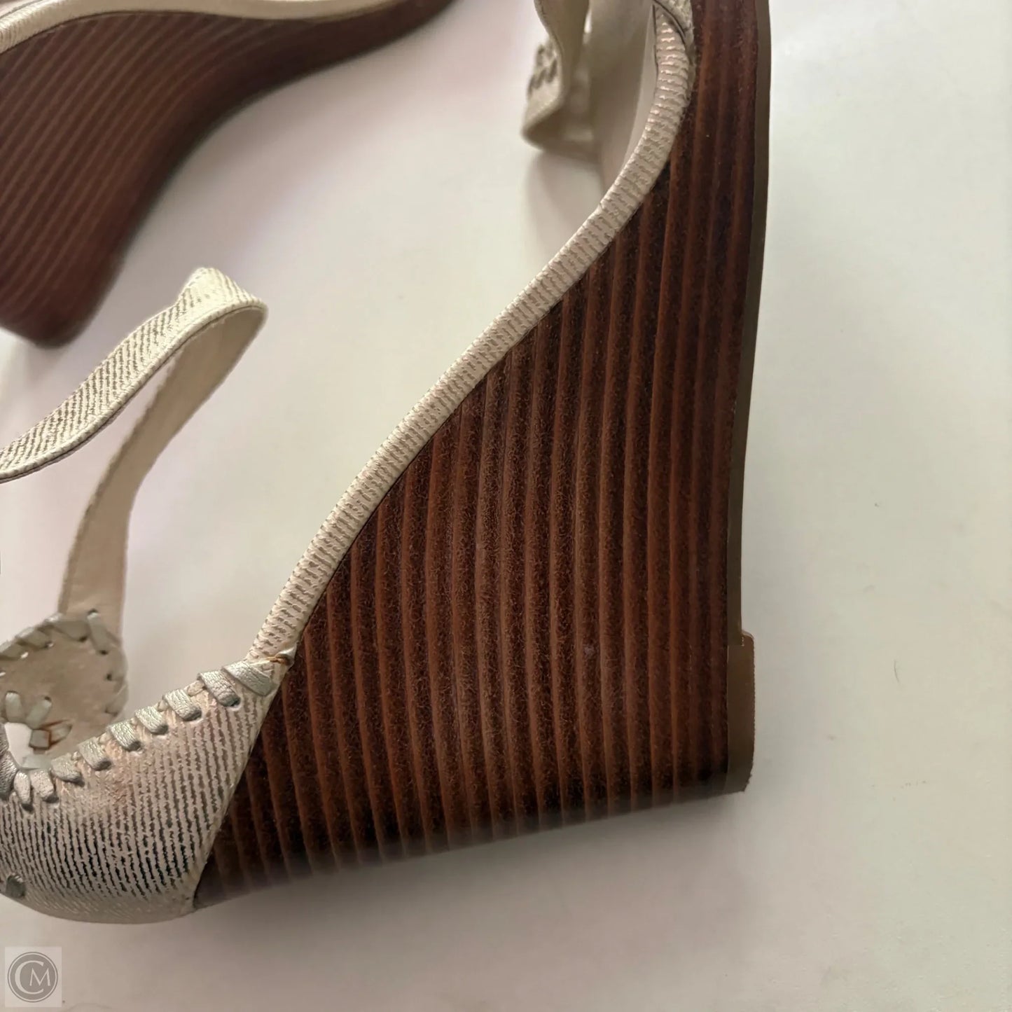 Shoes Heels Block By Jack Rogers In Gold, Size: 8.5