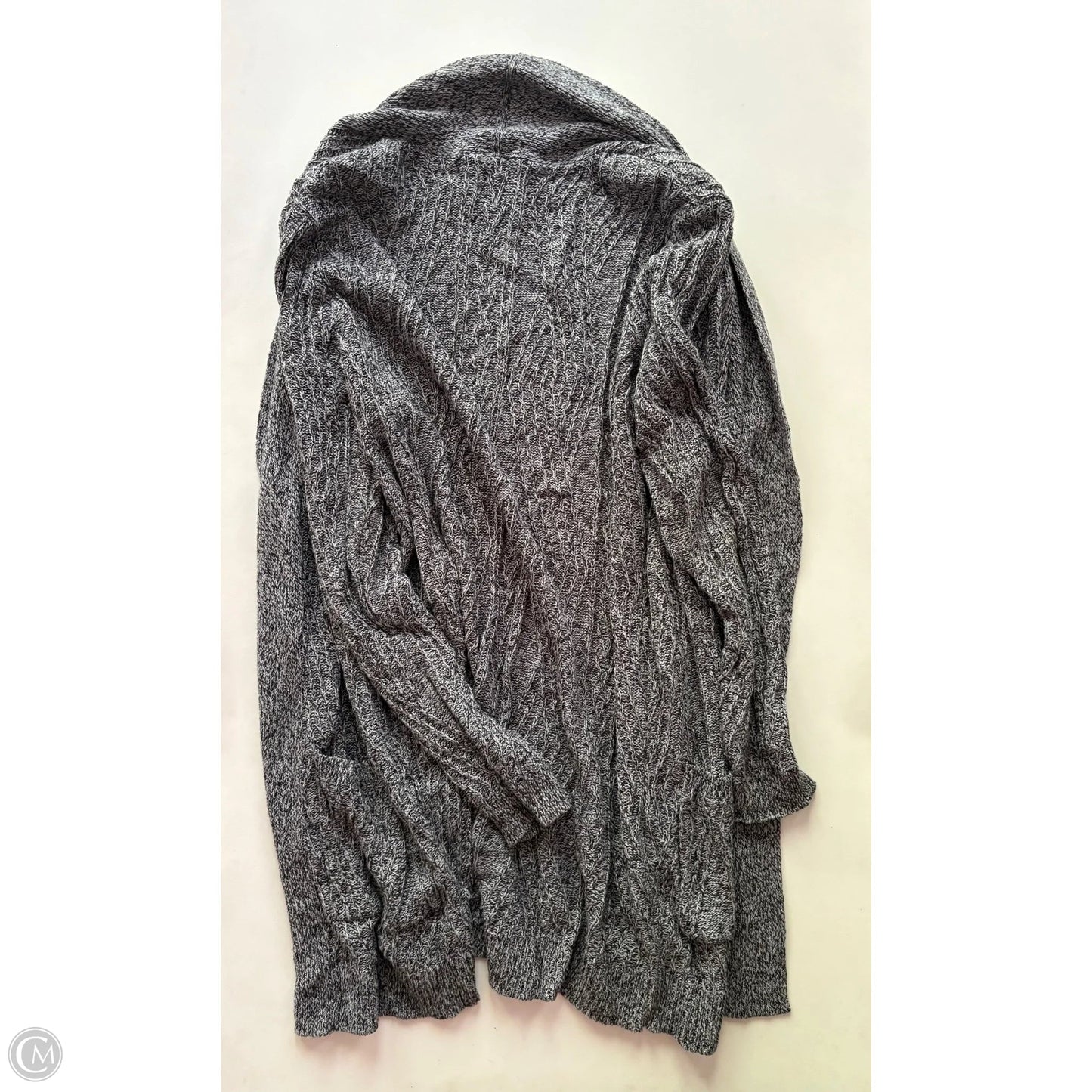 Sweater Cardigan By St Johns Bay In Grey, Size: M