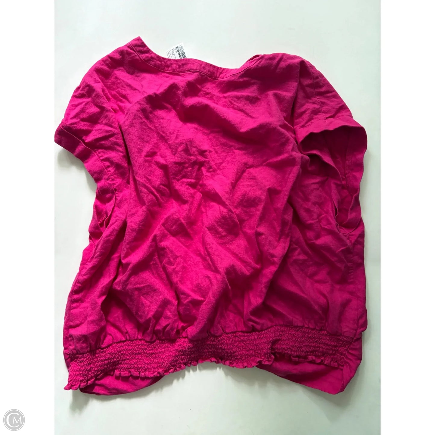 Top Short Sleeve By Marc New York In Pink, Size: 3x