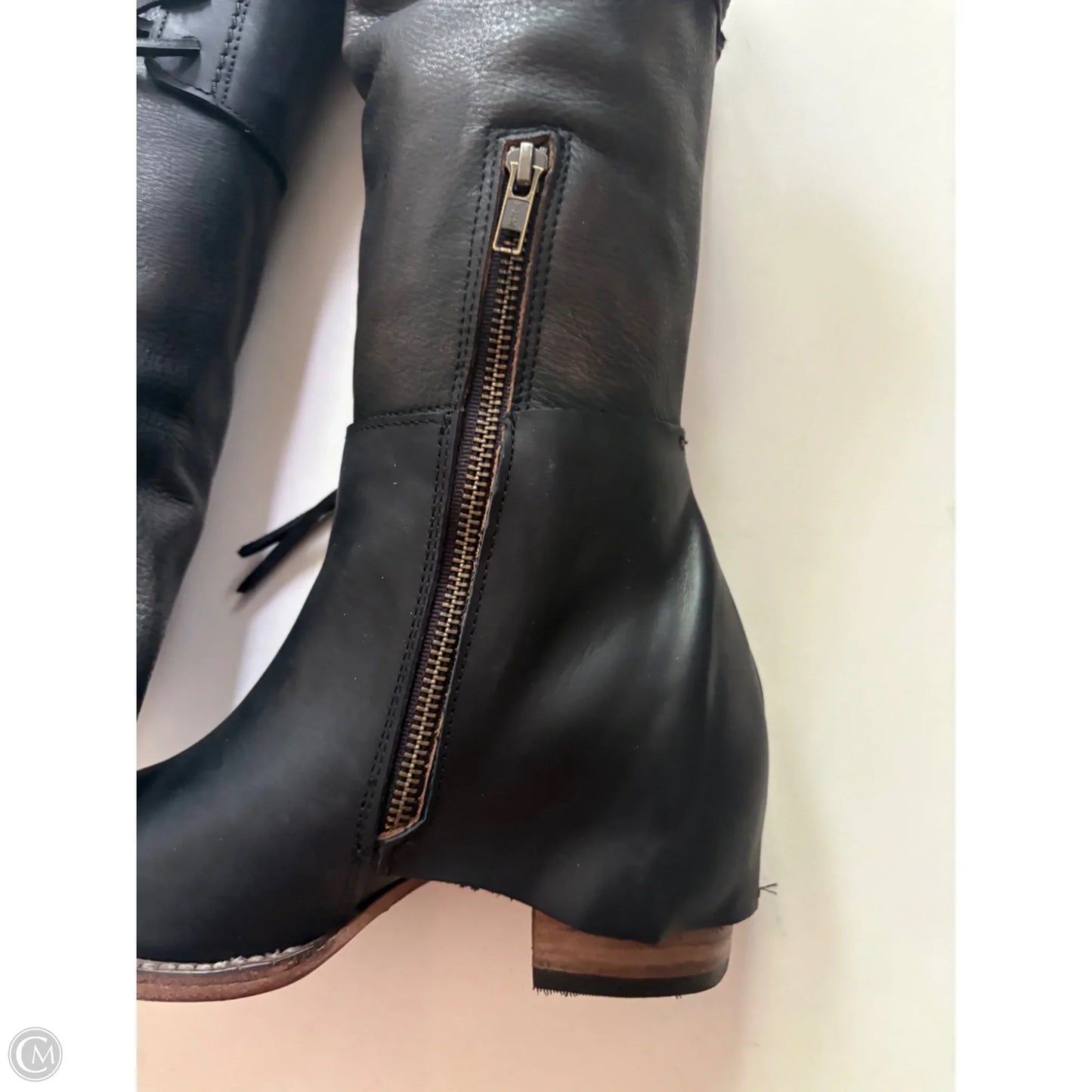 Boots Knee Flats By Freebird In Black, Size: 7