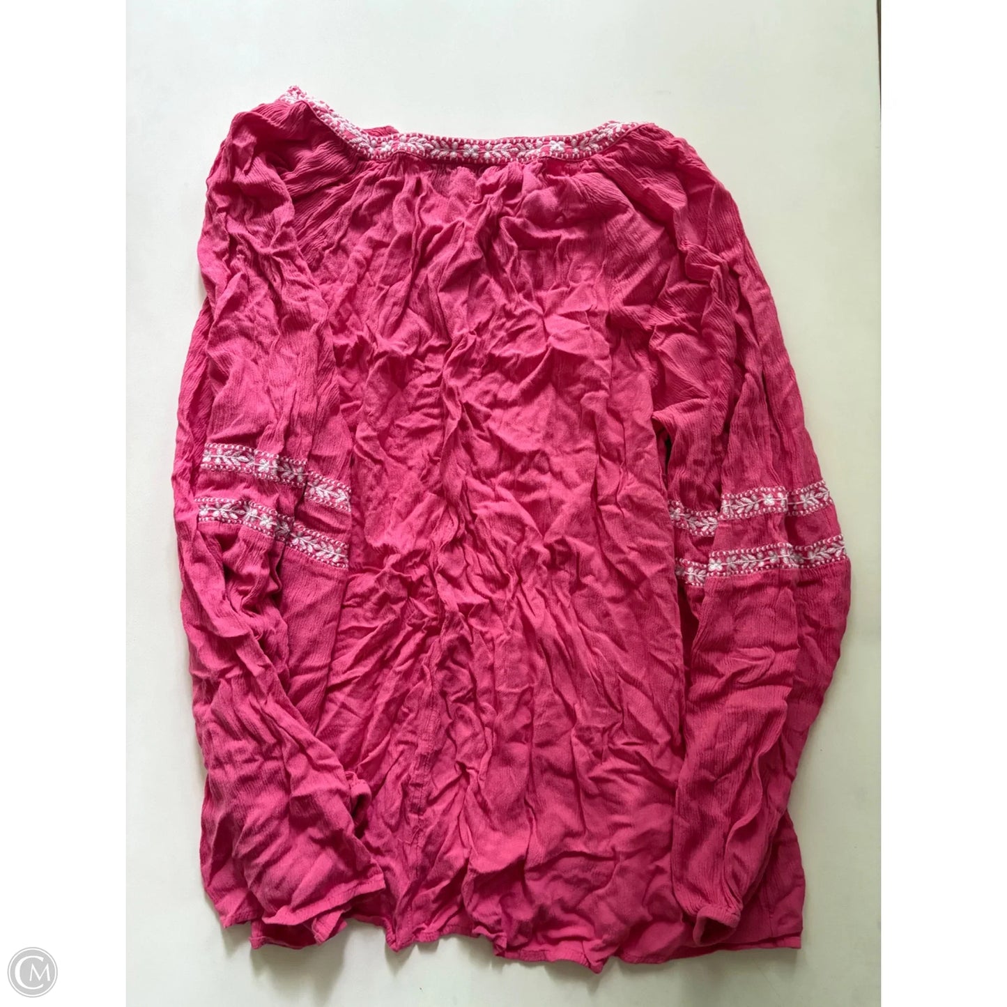 Top Long Sleeve By Lane Bryant In Pink, Size: 1x