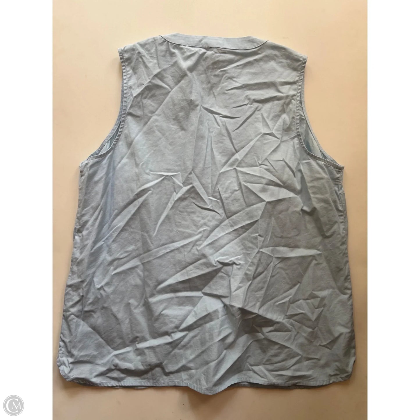 Top Sleeveless By Chaps In Blue, Size: Xl