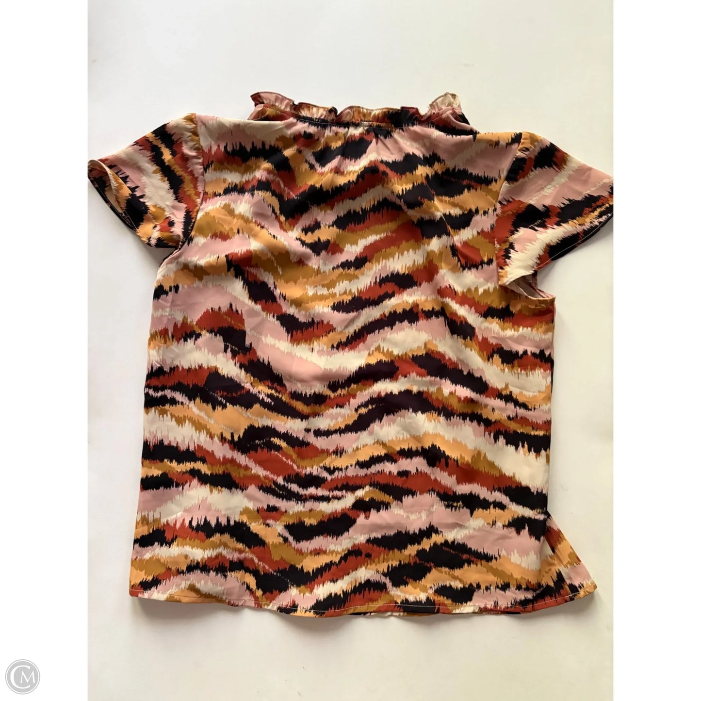 Blouse Short Sleeve By Nanette Lepore In Animal Print, Size: S