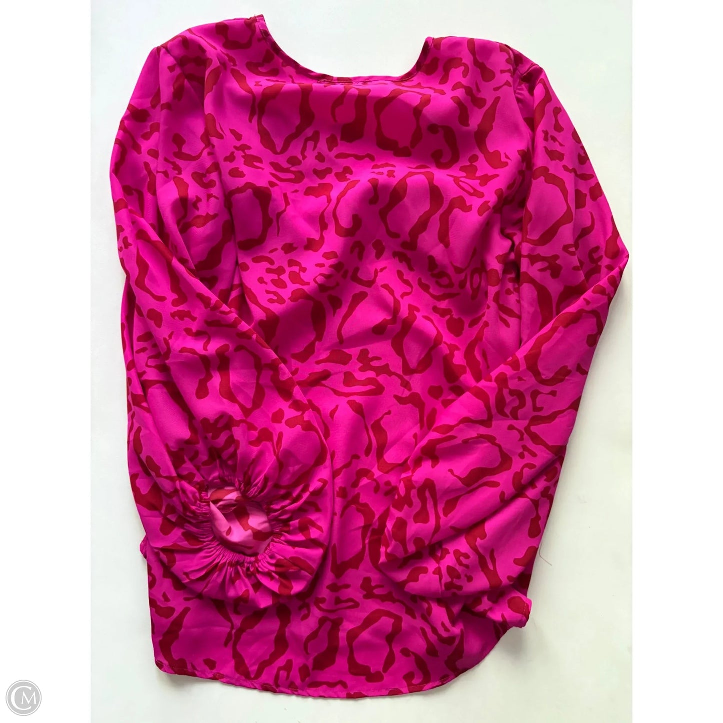 Blouse Long Sleeve By Jodifl In Pink, Size: L