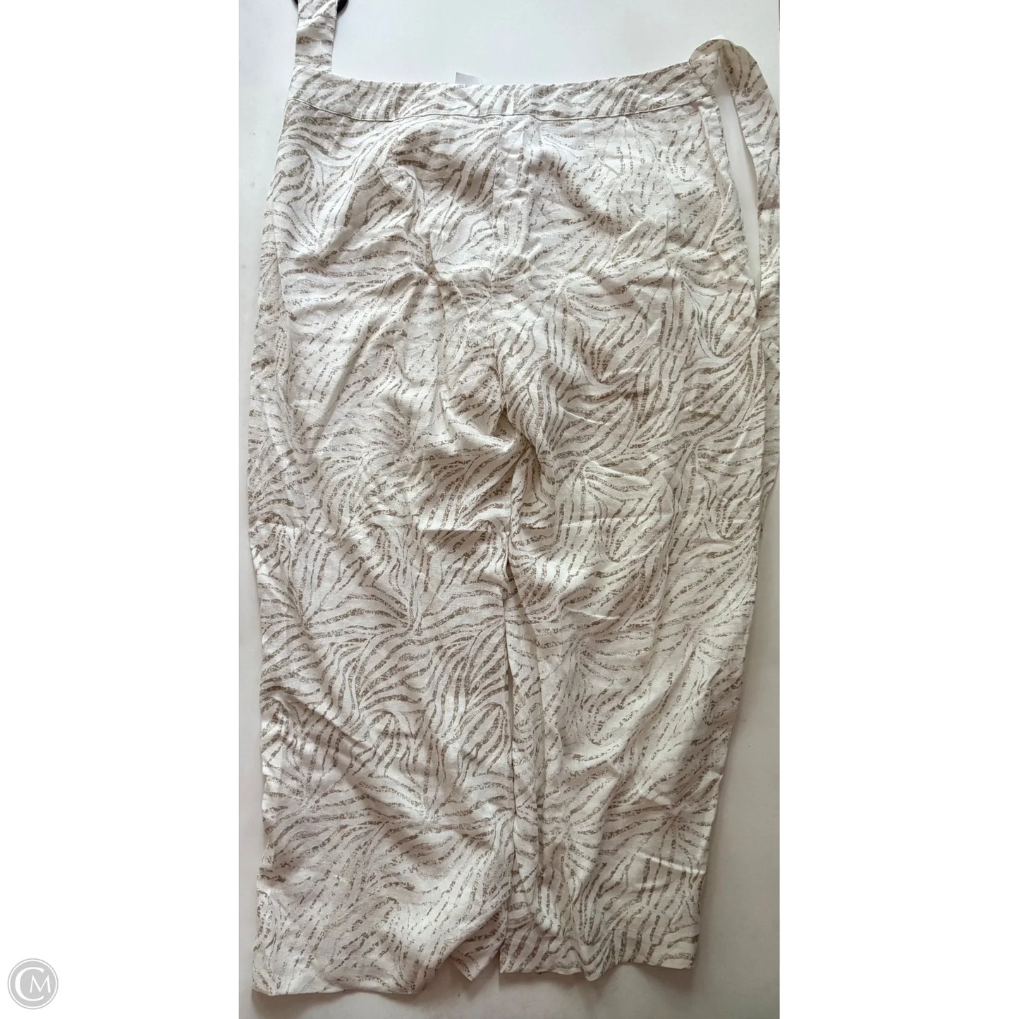 Pants Linen By New Directions In Cream, Size: 14