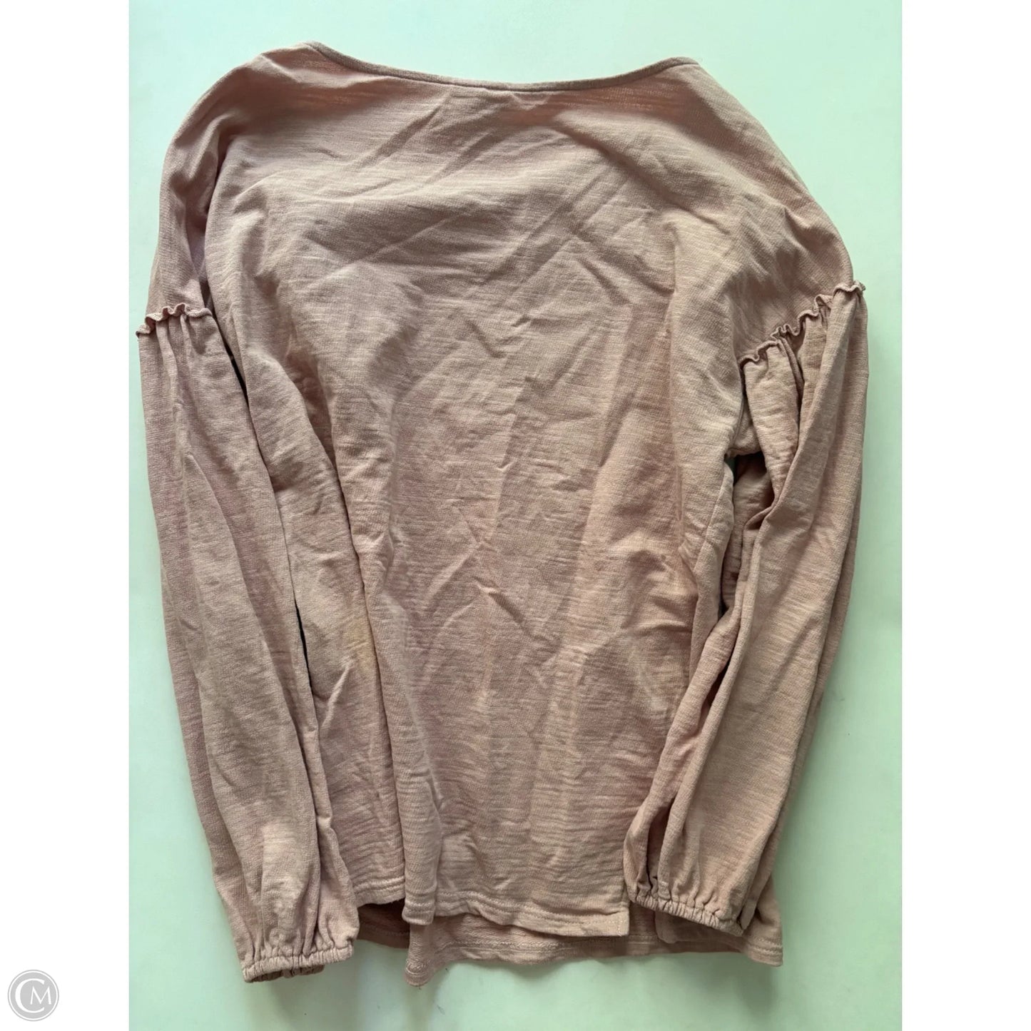 Top Long Sleeve By Simple In Pink, Size: 2x