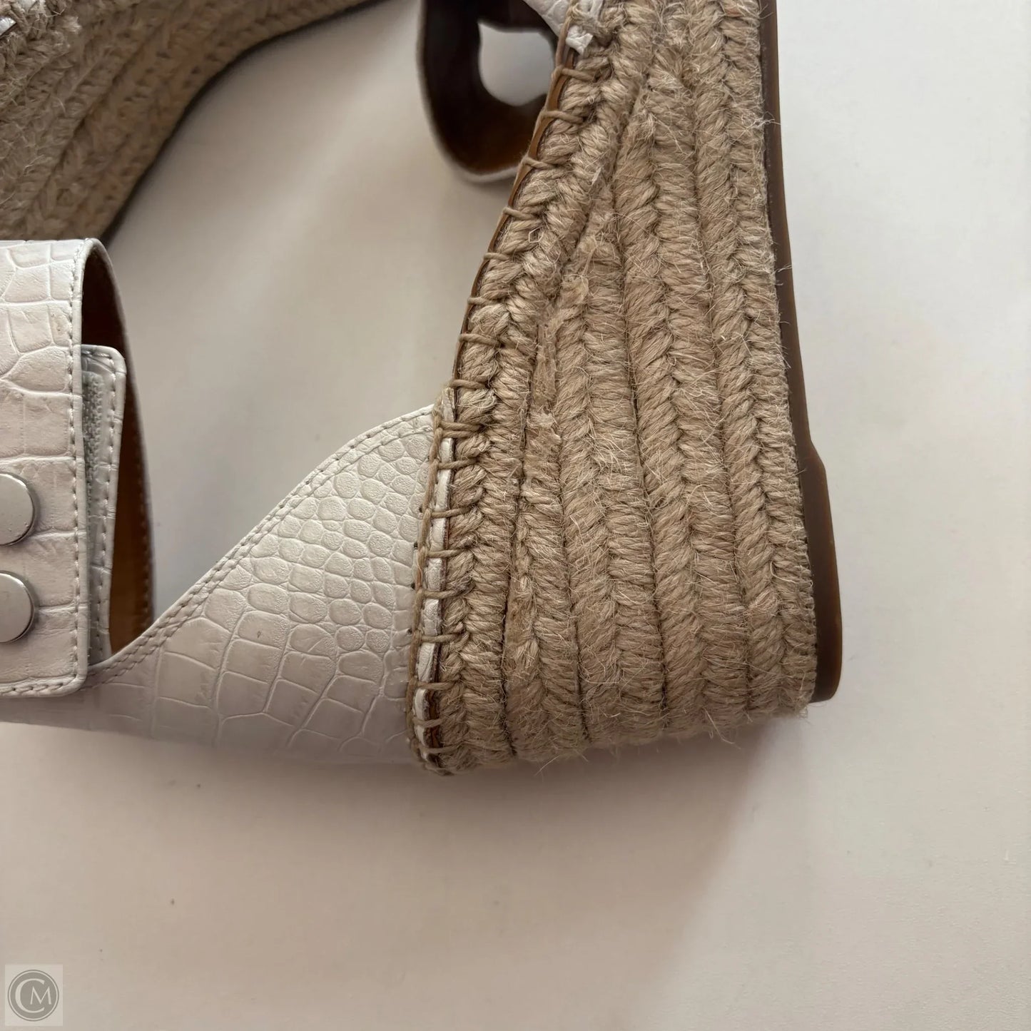 Sandals Heels Wedge By Franco Sarto In White, Size: 6