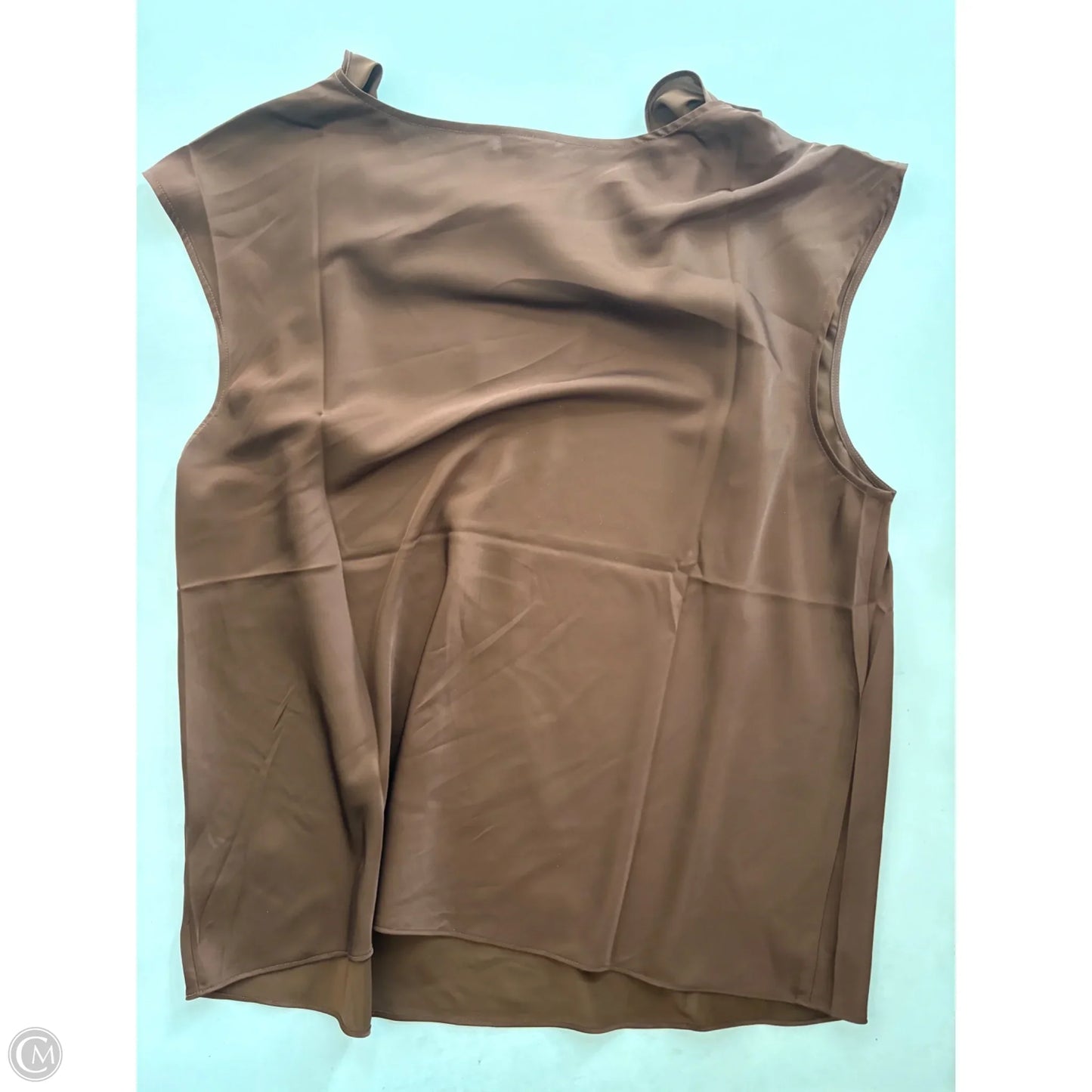 Blouse Sleeveless By Talbots In Brown, Size: Xl