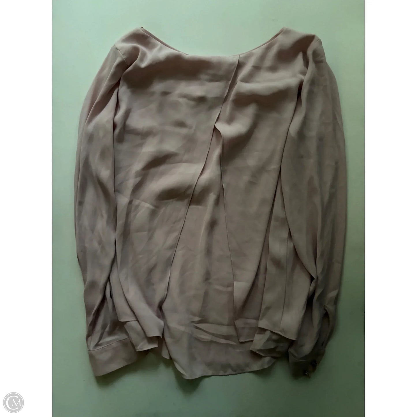 Blouse Long Sleeve By White House Black Market In Pink, Size: M