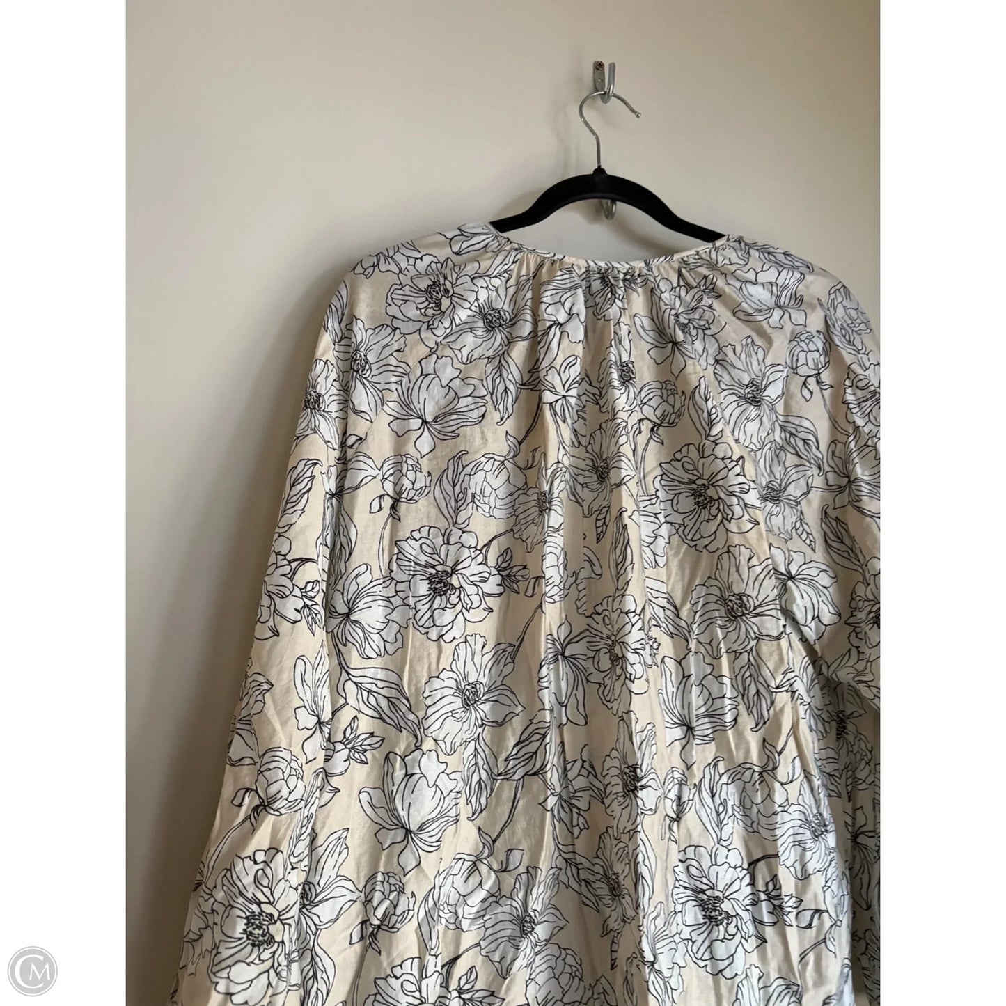 Dress Casual Midi By H&m In Black, Size: L