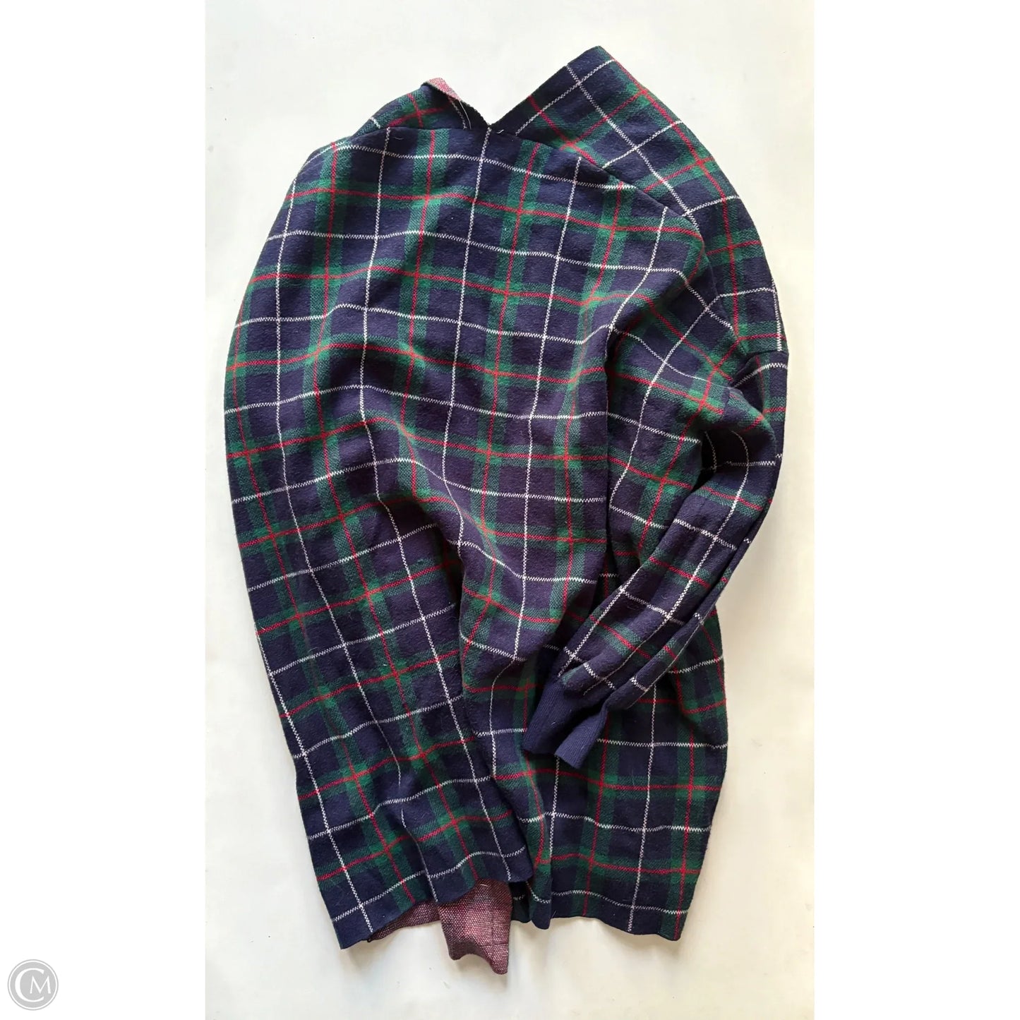 Sweater Cardigan By Crown And Ivy In Plaid Pattern, Size: 2x