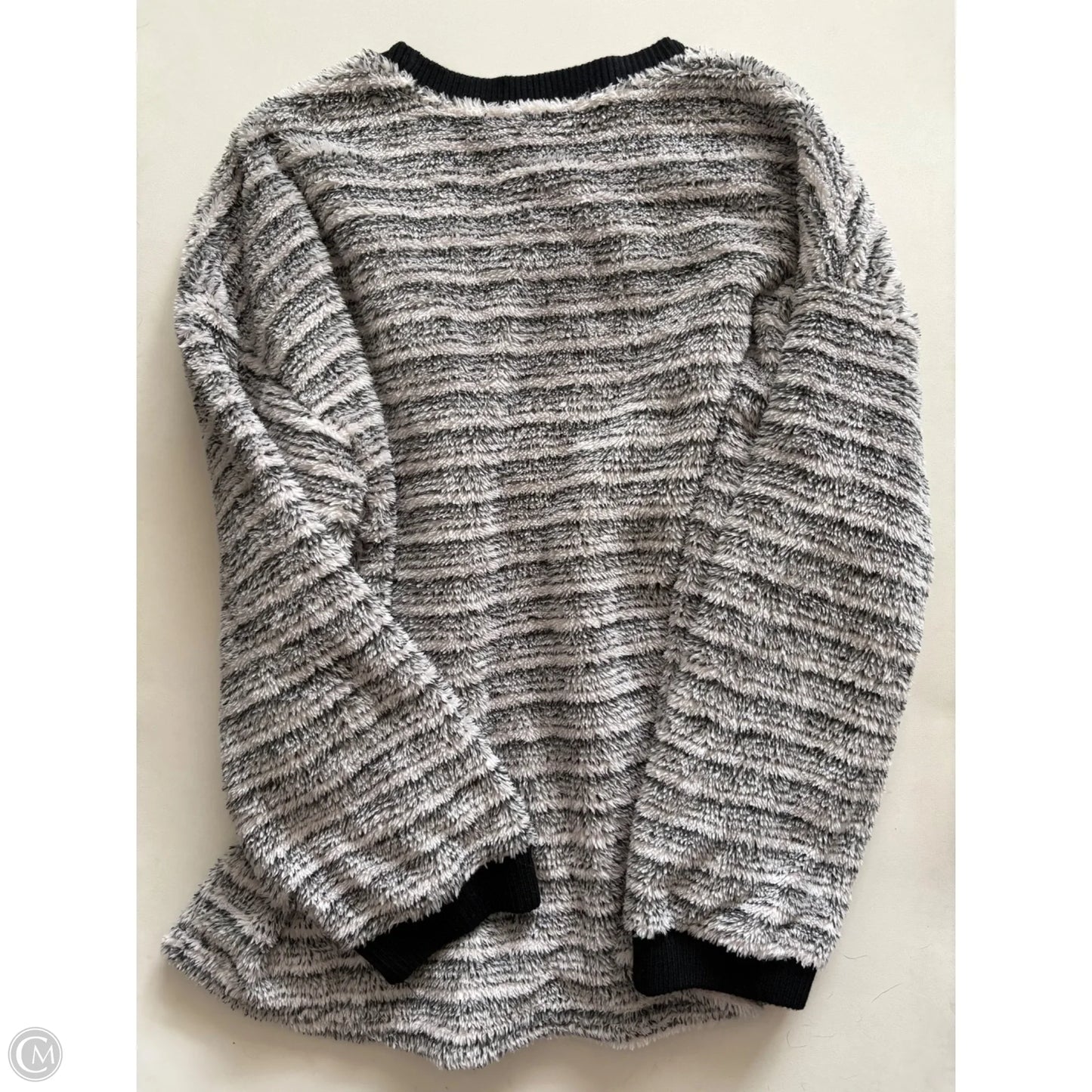 Top Long Sleeve By Cotton Bleu In Black, Size: M