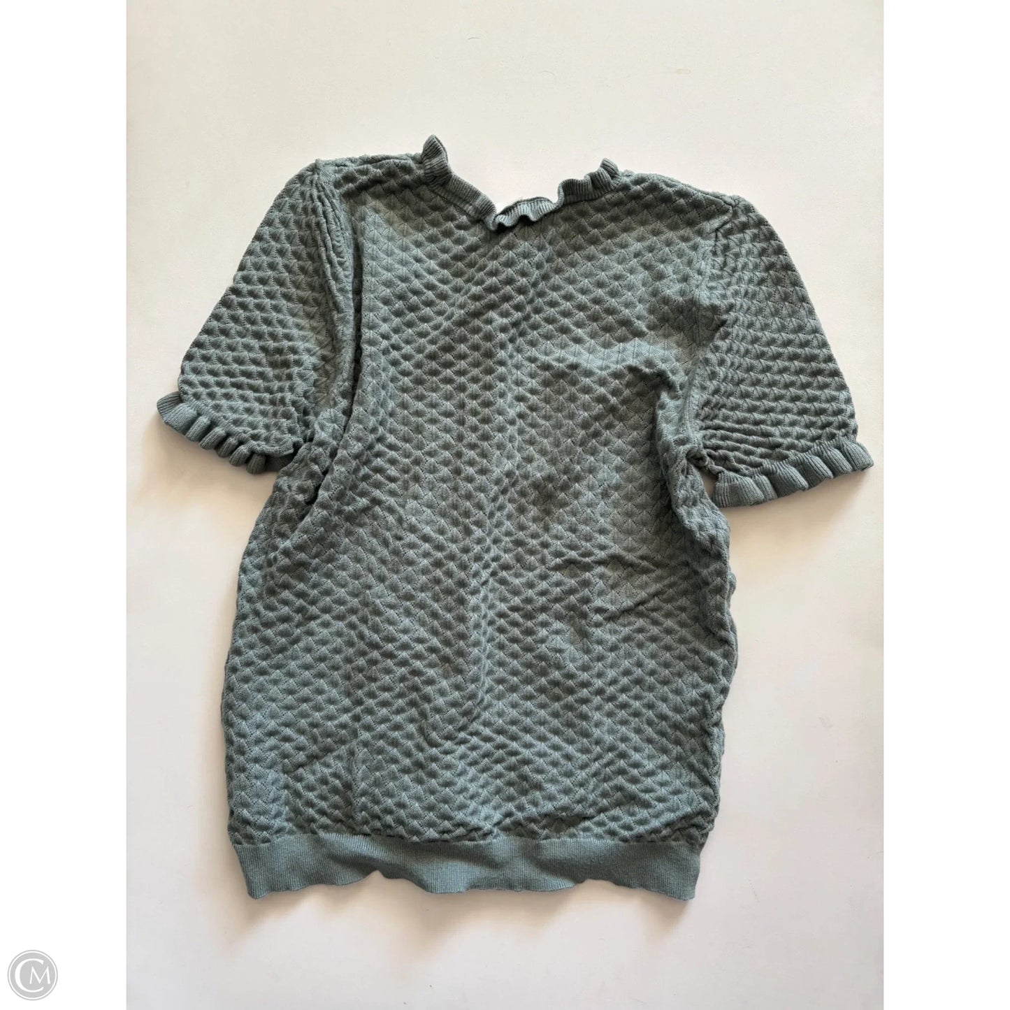 Sweater Short Sleeve By Marled In Green, Size: M