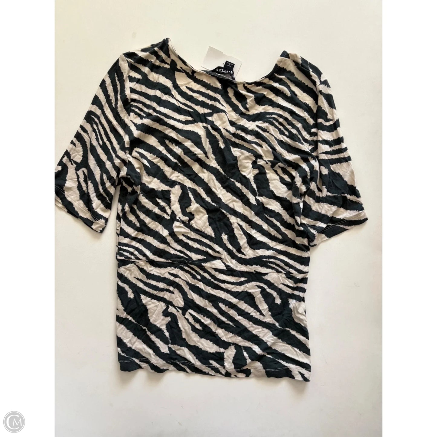 Top Short Sleeve By cHISTLES In Animal Print, Size: M