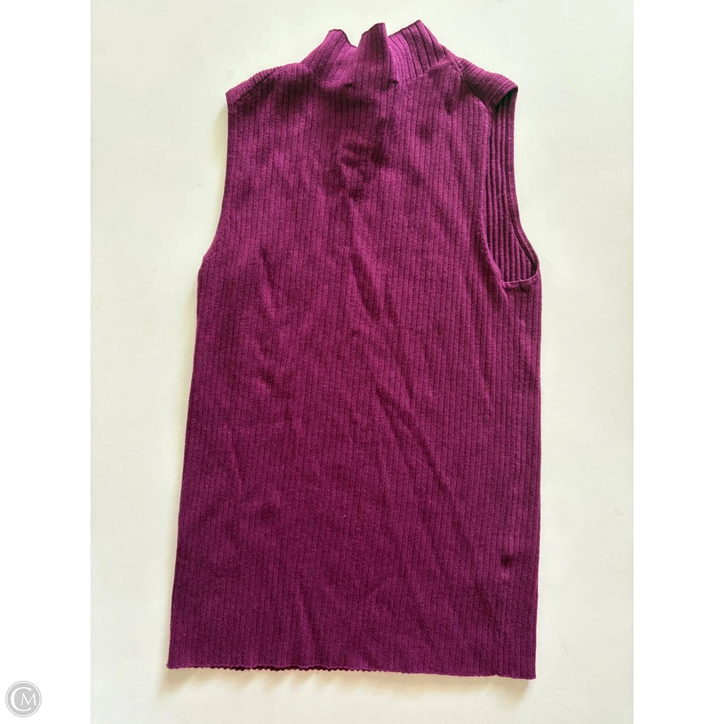 Sweater Short Sleeve By Ann Taylor In Purple, Size: M