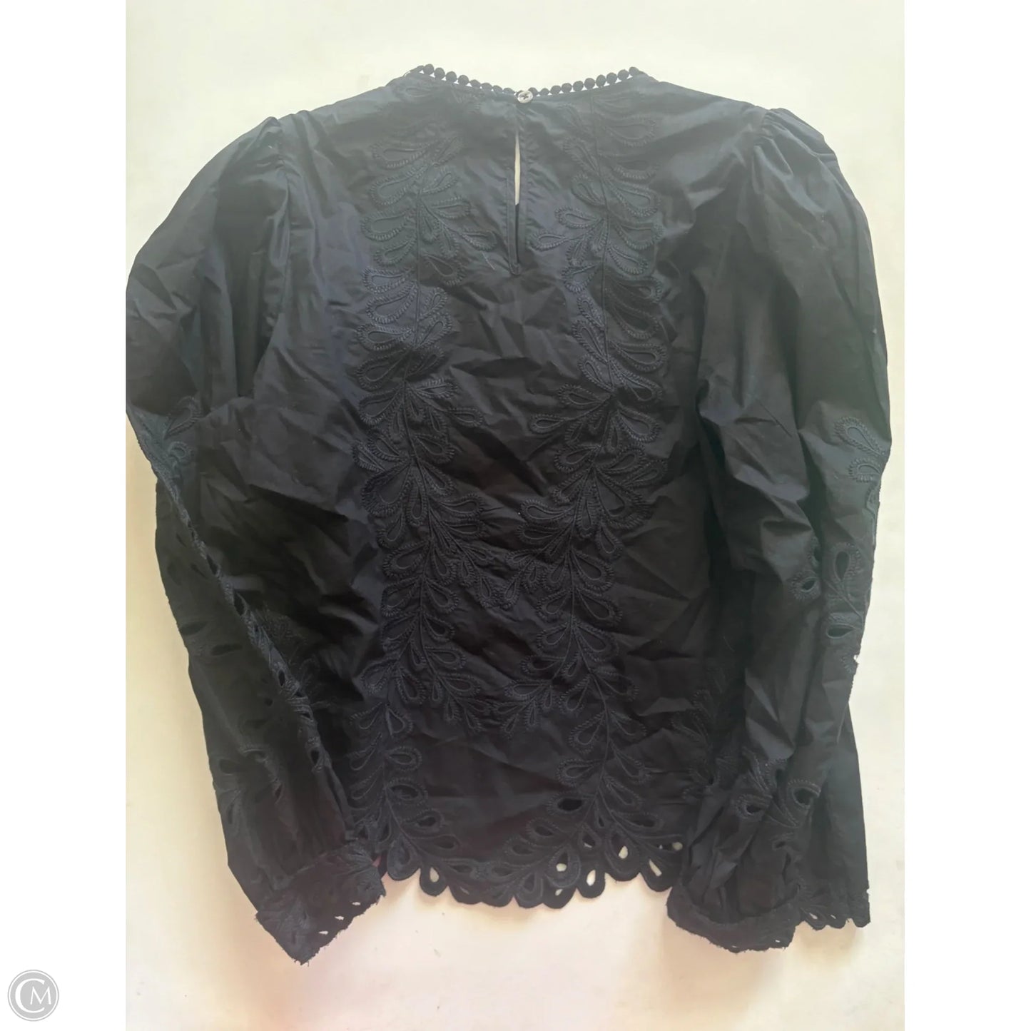 Top Long Sleeve By Philosophy In Black, Size: M