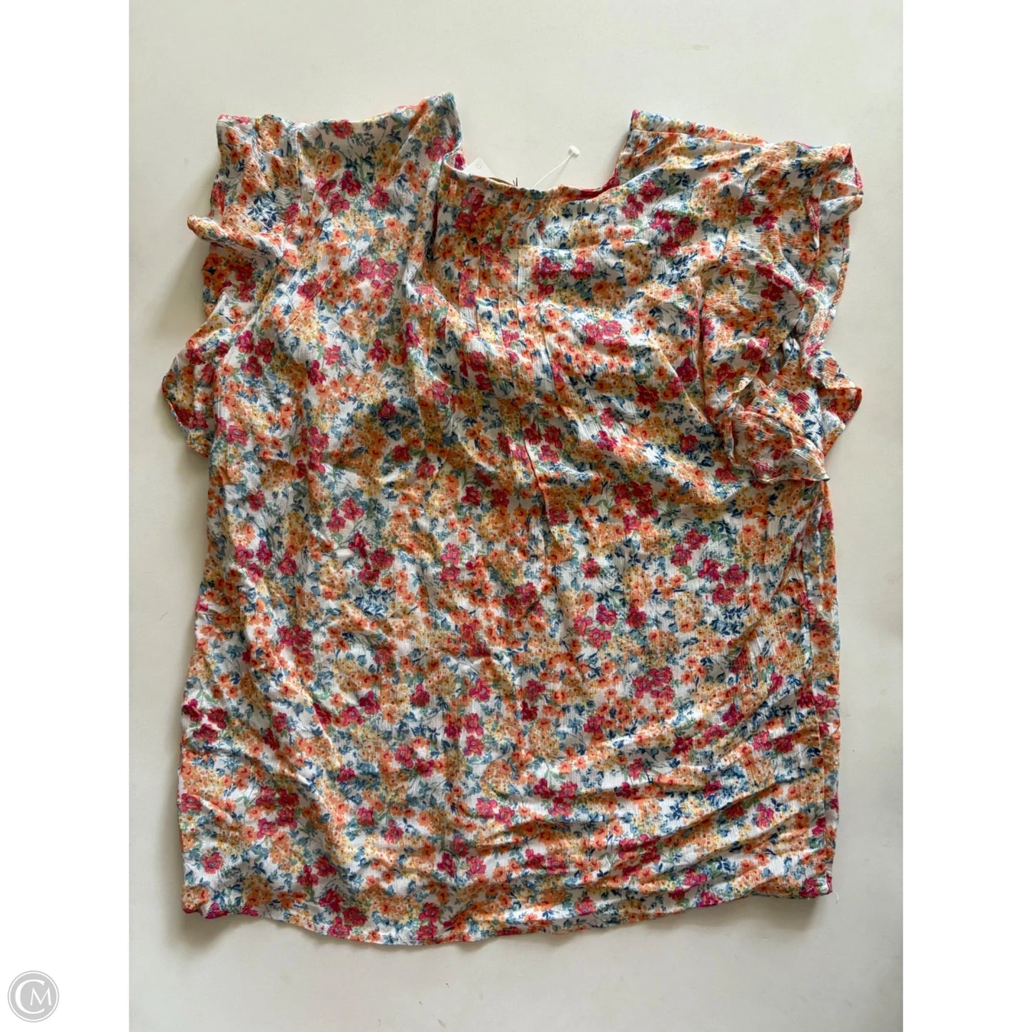 Top Short Sleeve By Cynthia Rowley In Floral Print, Size: S